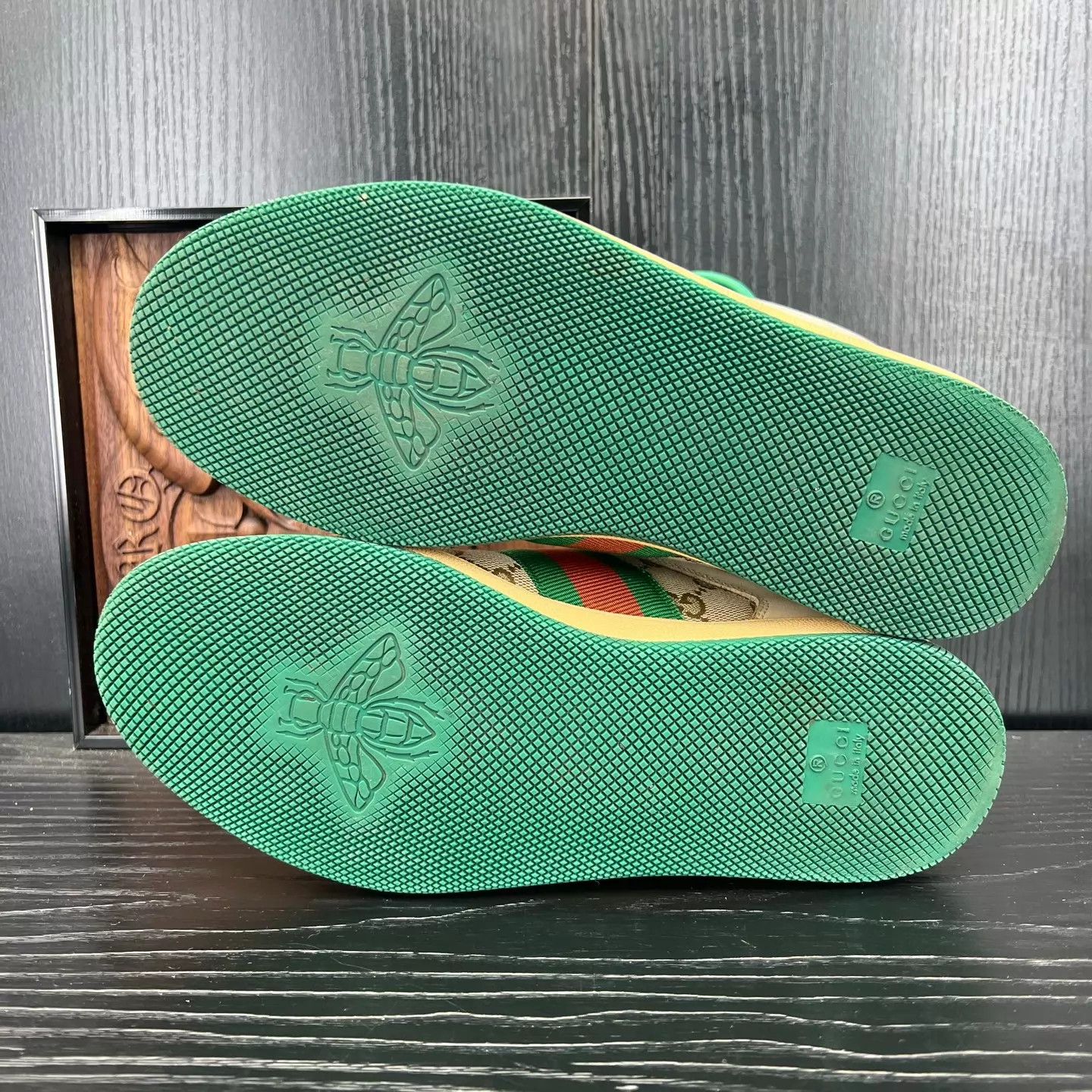 Gucci Gucci Distressed Sneaker Gray Green EU 37 Size US 6.5 / IT 36.5 - 6 Thumbnail