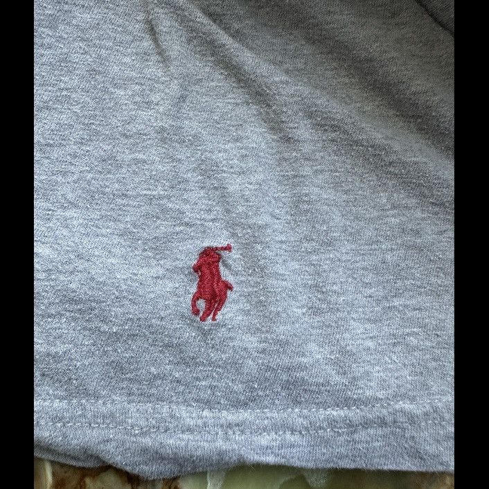 Polo Ralph Lauren VINTAGE Y2K POLO RALPH LAUREN GRAY COTTON TSHIRT VNECK XXL Size US XXL / EU 58 / 5 - 6 Thumbnail