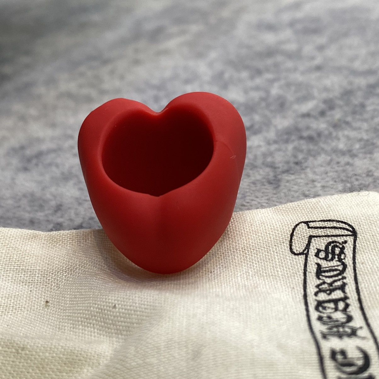 Chrome Hearts CHROME HEARTS Silicrome Ring RED Size ONE SIZE - 7 Thumbnail