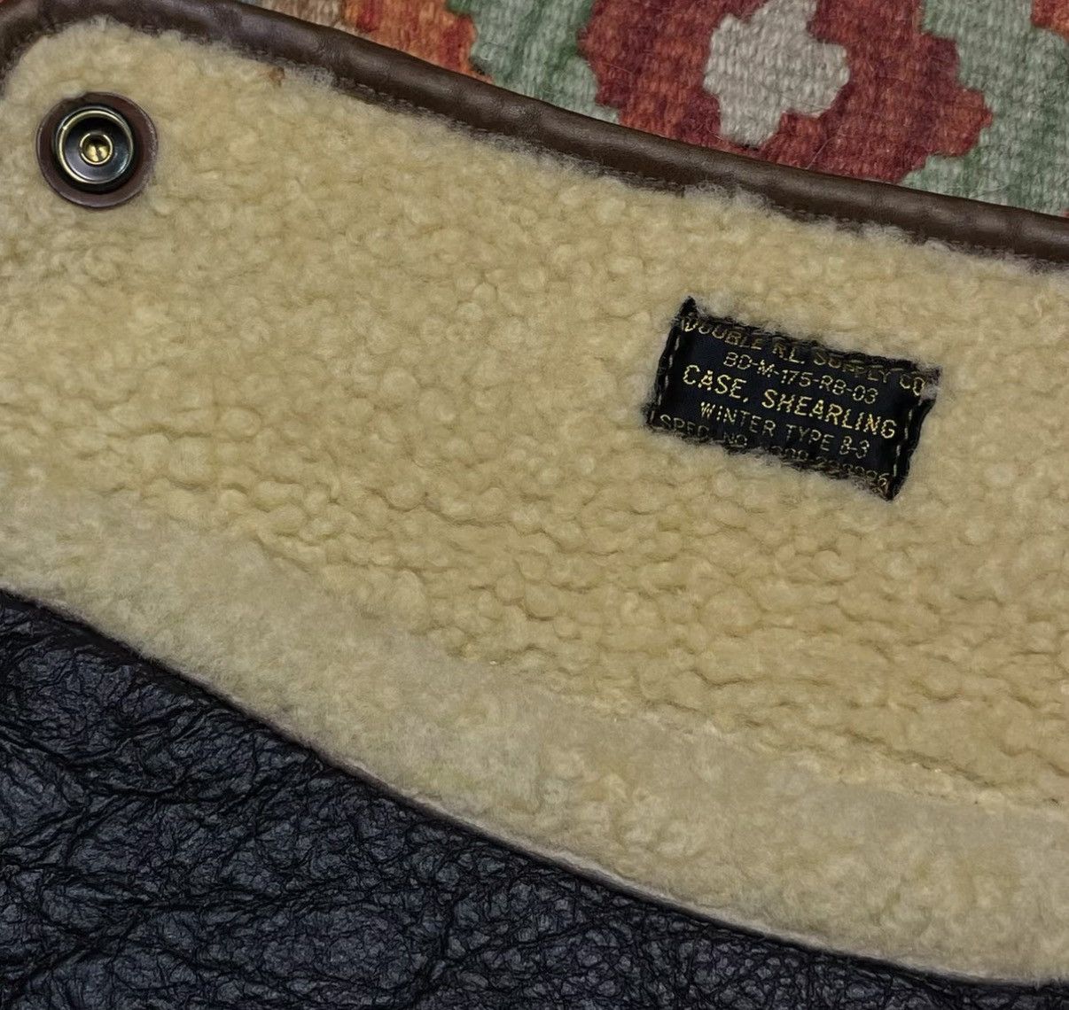 RRL Ralph Lauren RRL Ralph Lauren Double RL Shearling B3 Clutch Bag K22 Size ONE SIZE - 4 Thumbnail