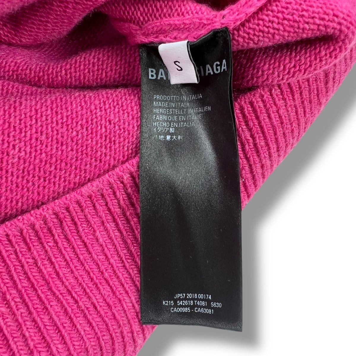 Balenciaga Balenciaga BB Crest Pink Turtle Neck Sweater Size US L / EU 52-54 / 3 - 5 Thumbnail