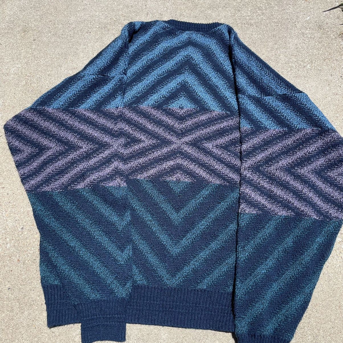 Jantzen × Vintage Vintage 90s Jantzen Abstract Knit Sweater L Size US L / EU 52-54 / 3 - 3 Thumbnail