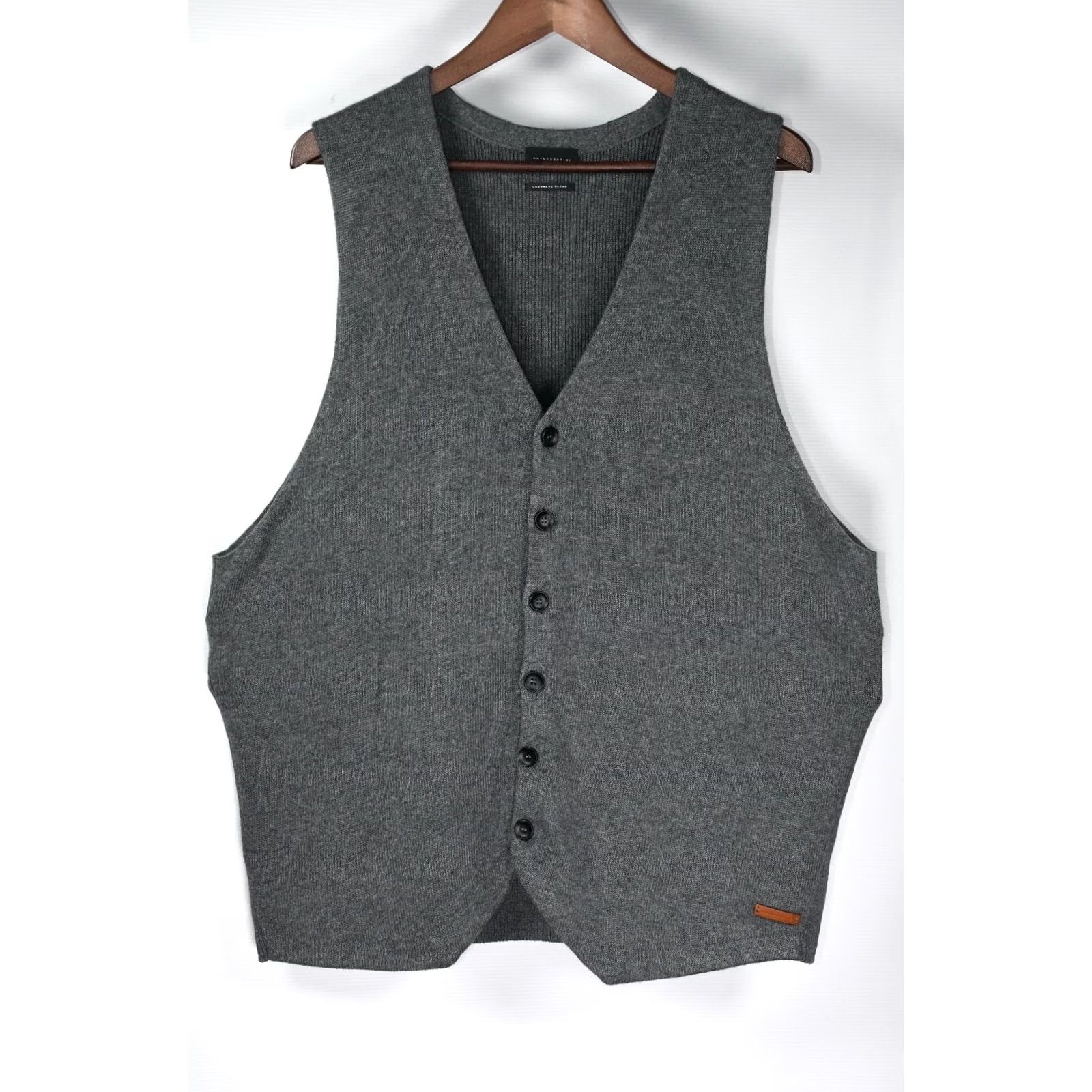 Vintage BALDESSARINI Vest Men's 58 Gray Wool Knit Cashmere Blend V-Neck Casual Size 58 Size US XXL / EU 58 / 5 - 5 Thumbnail