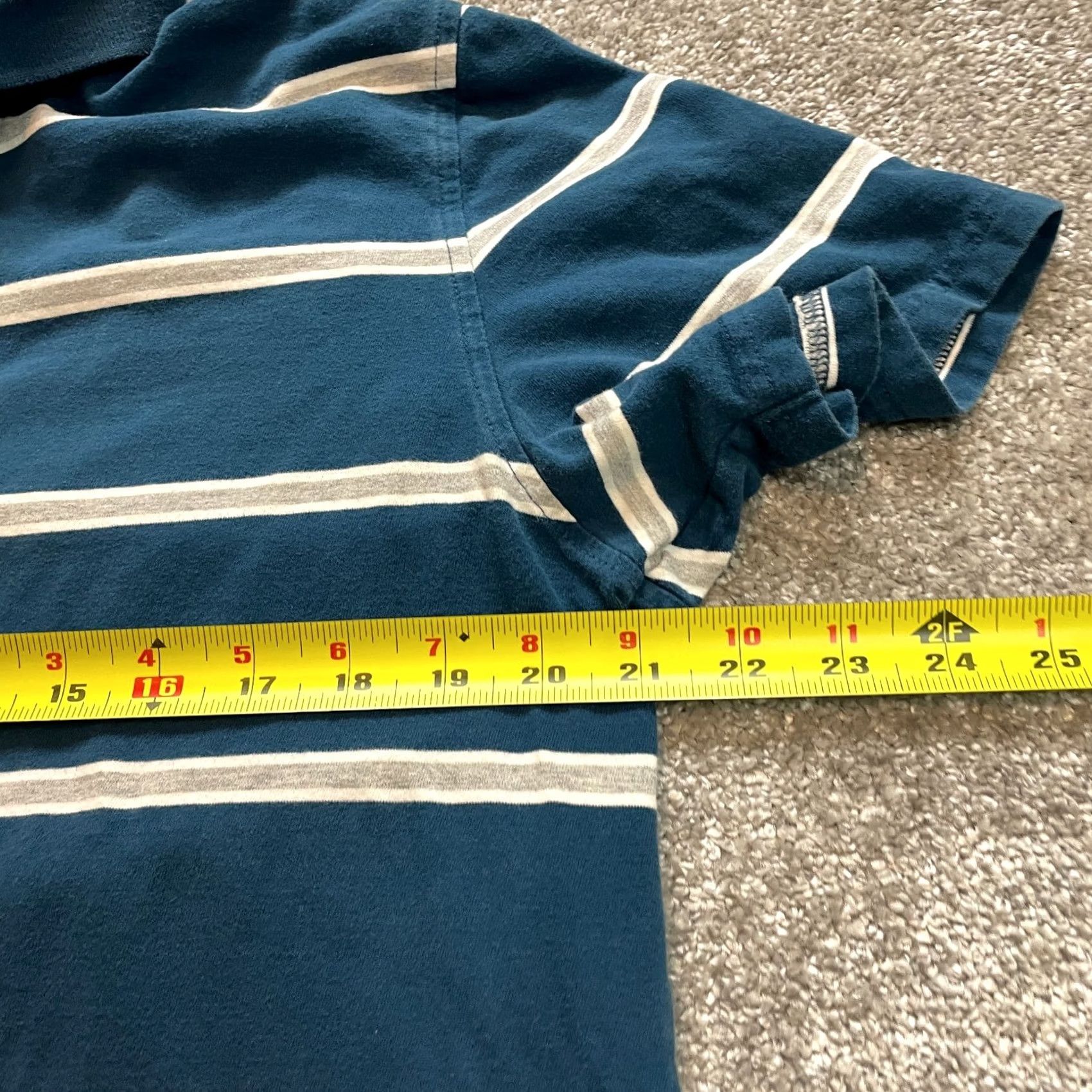 Vintage VINTAGE Aeropostale Polo Shirt Mens XL Blue Striped Authentic Fit Cotton Rugby Collared Shirt Men XL Blue Striped Polo Size US XL / EU 56 / 4 - 6 Thumbnail