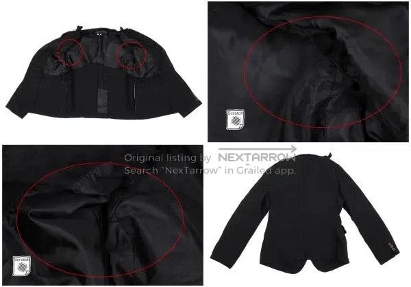 Comme des Garcons Comme Des Garcons Black retro pattern bow suit top Size S / US 4 / IT 40 - 3 Thumbnail