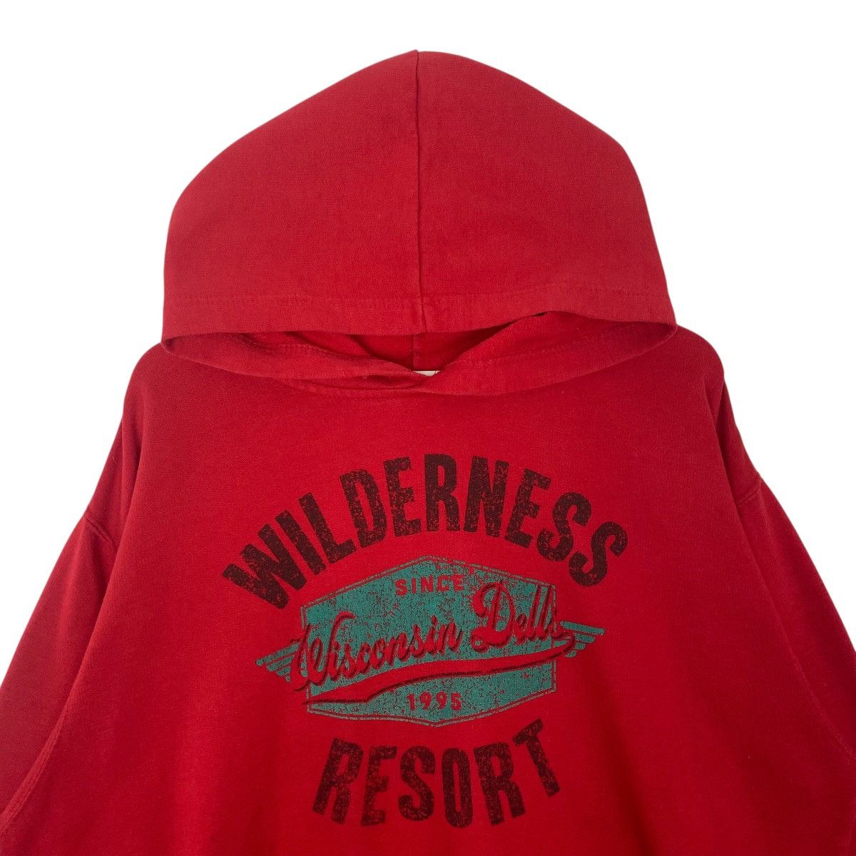 Vintage Vintage Mv Sport Red Hoodie Sweater Pullover Jumper Size L Size US L / EU 52-54 / 3 - 4 Thumbnail