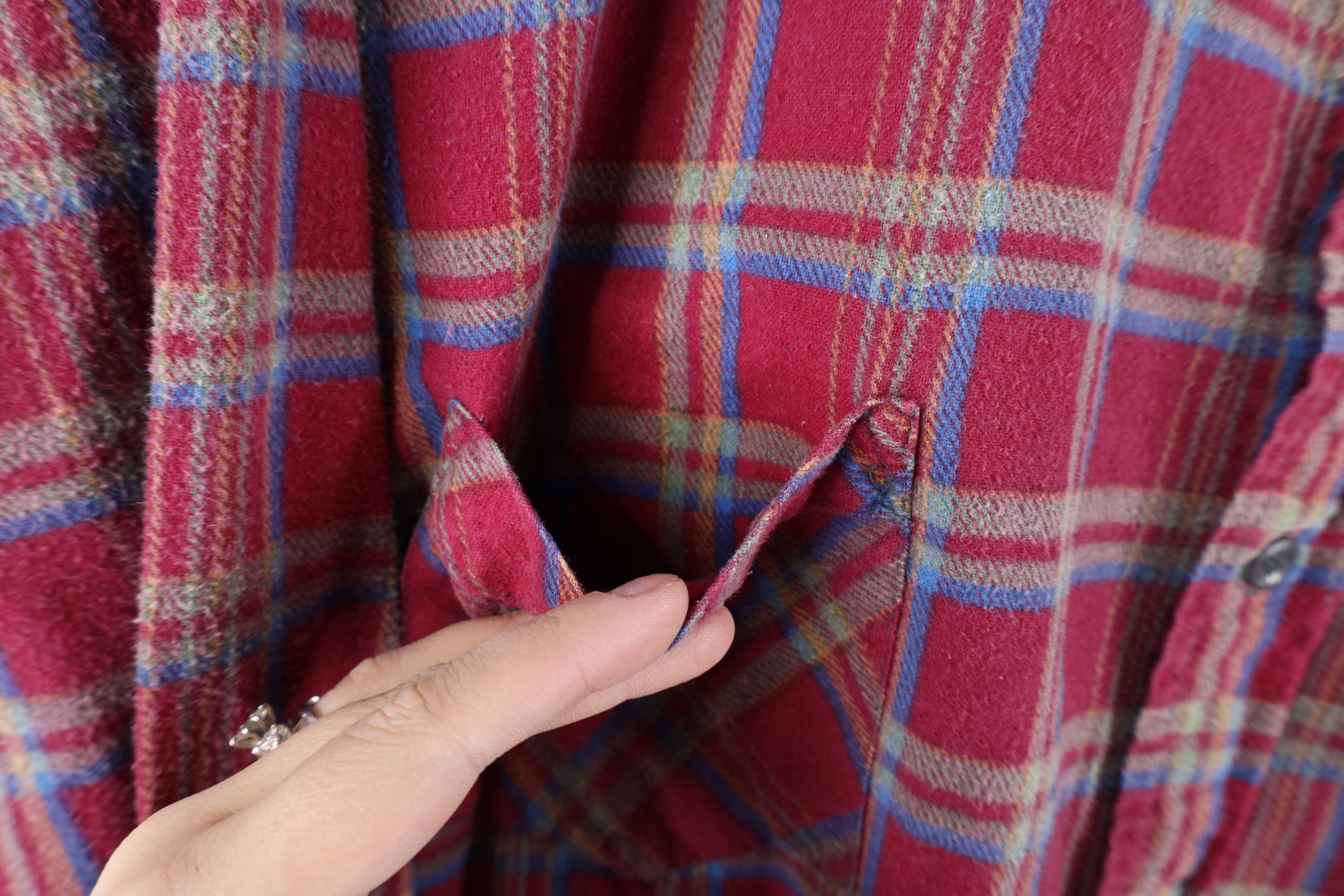 Vintage Vintage 90s Dickies Collared Flannel Button Shirt Plaid Size US XXL / EU 58 / 5 - 4 Thumbnail
