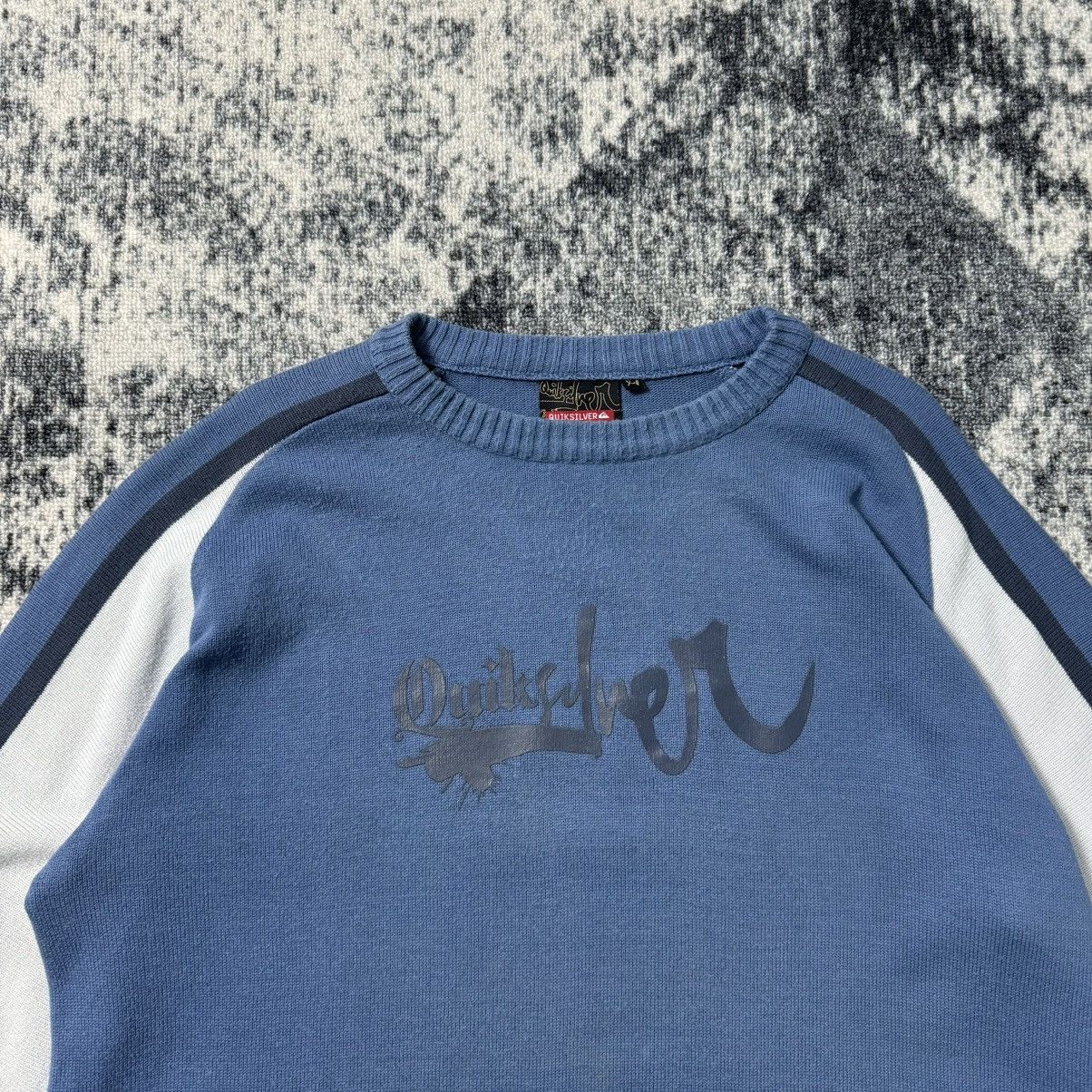 Quiksilver Vintage Y2K Quilsilver Knitted Sweater Local Addict Big Logo Size US XL / EU 56 / 4 - 2 Thumbnail