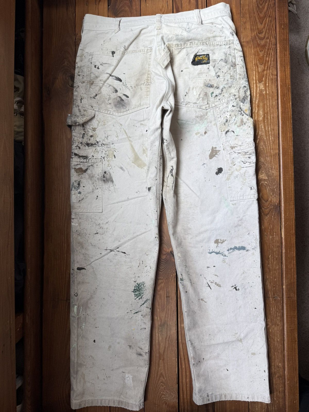 Stan Ray Vintage 80s 90s Stan Ray Painter Double Knee White Pants Size US 31 - 3 Thumbnail