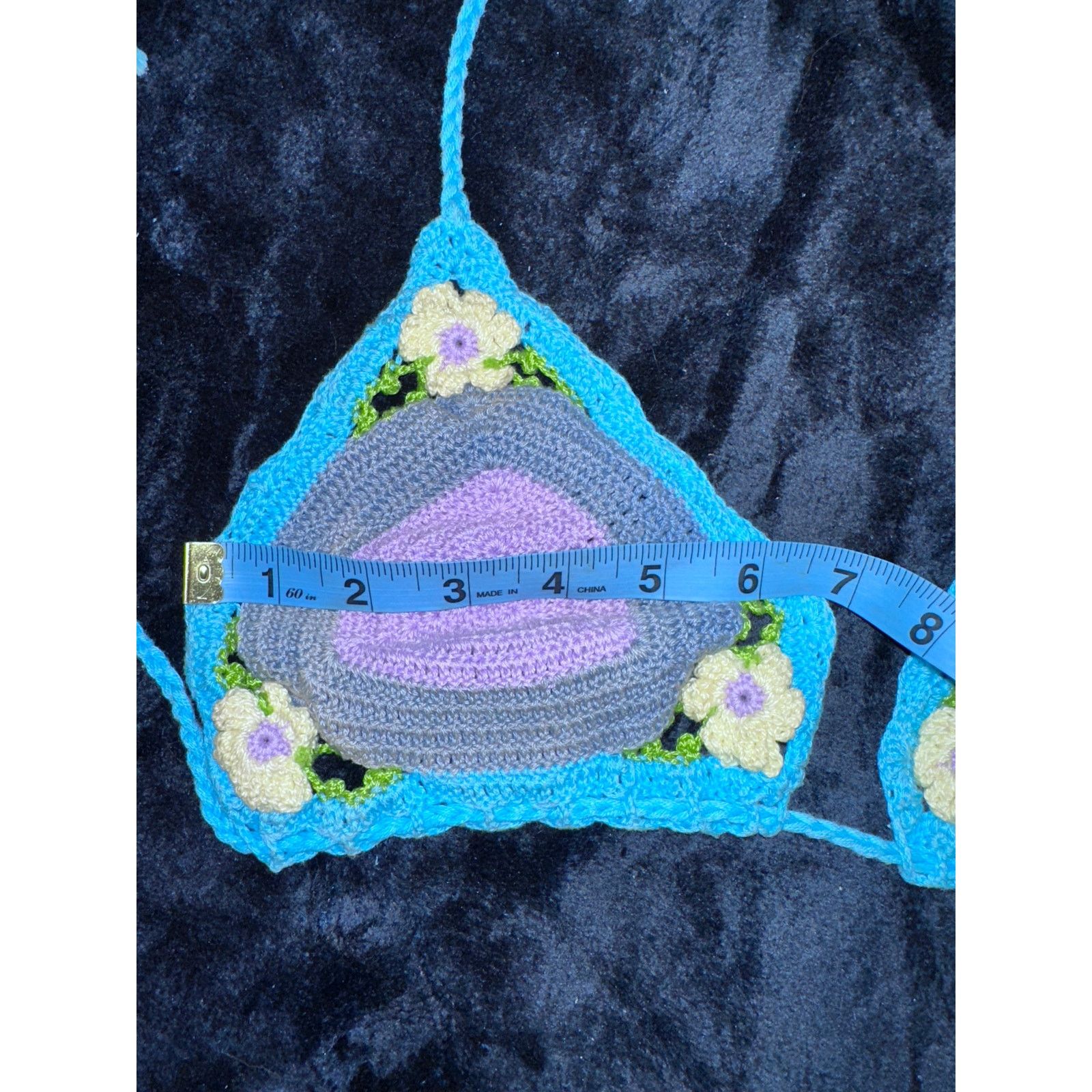 Other NWT GORGEOUS HANDMADE BOHO COTTON CROCHET BIKINI TOP L Size L / US 10 / IT 46 - 6 Thumbnail