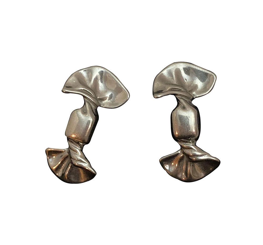 Alexander Wang Alexander Wang Twisted Candy Wrapper Stainless Earrings Size ONE SIZE - 1 Thumbnail