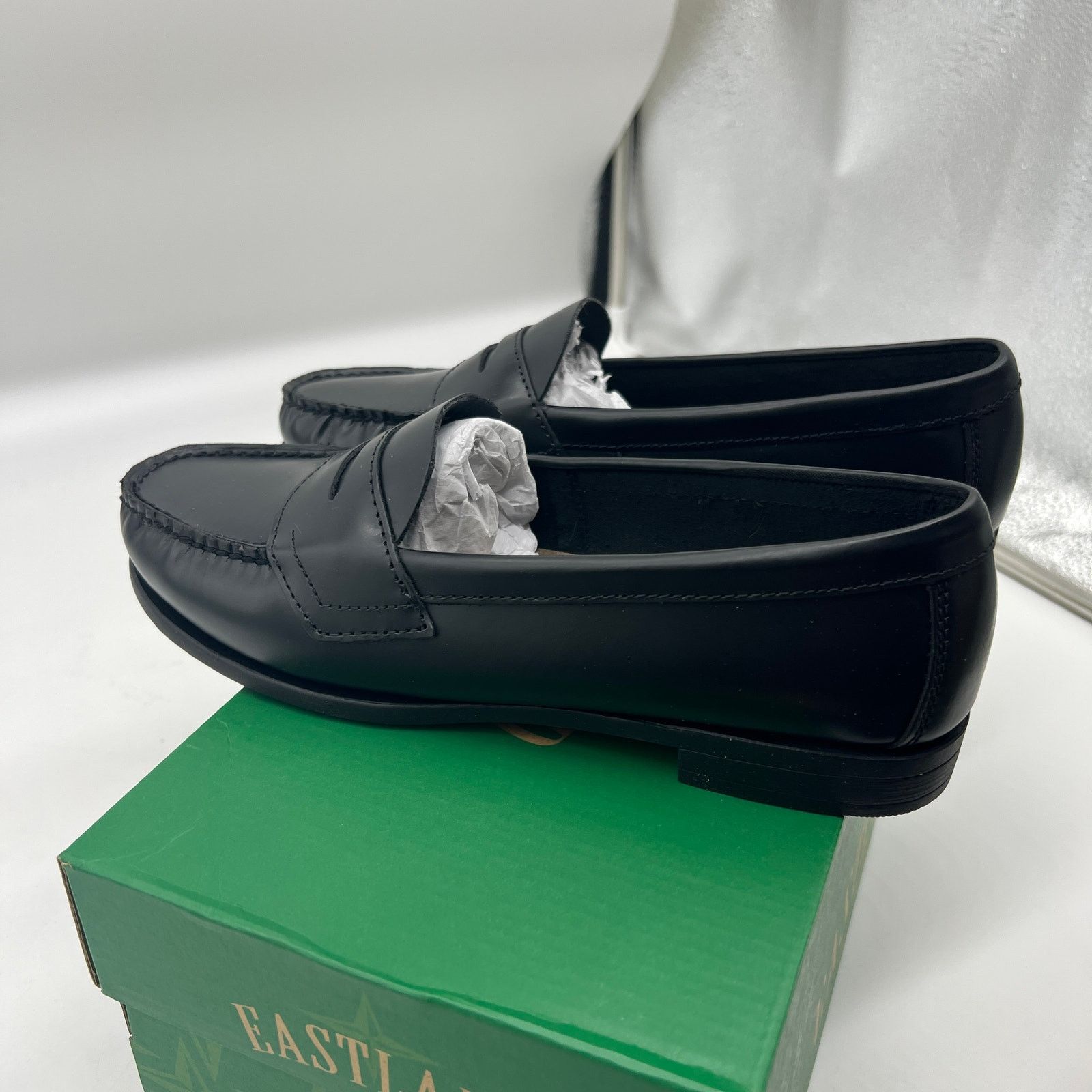 EASTLAND Classic II Black Leather Penny Loafers