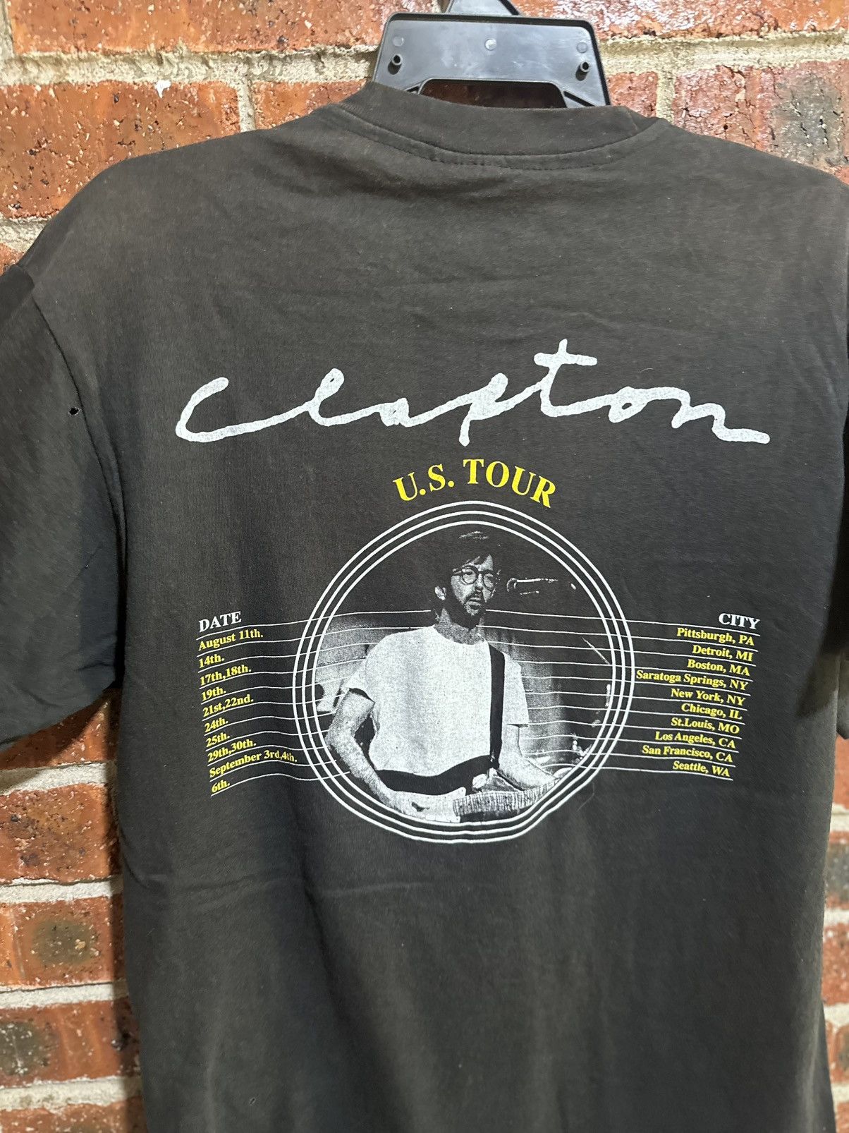 Band Tees Vintage 90s Eric Clapton Faded Tee Size US L / EU 52-54 / 3 - 10 Thumbnail