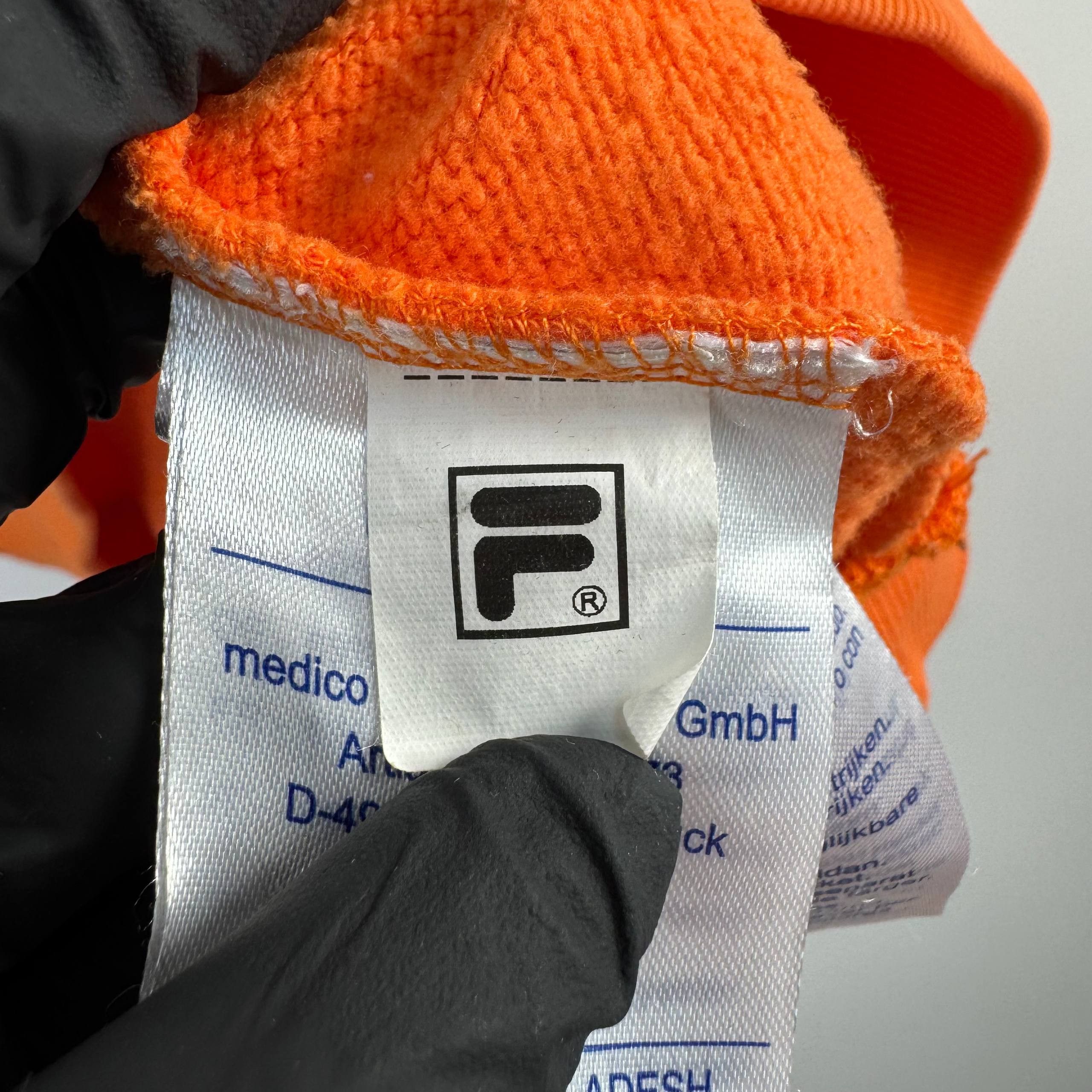 Fila Fila Small Logo Crewneck Sweatshirt Orange Mens Size M Size US M / EU 48-50 / 2 - 4 Thumbnail