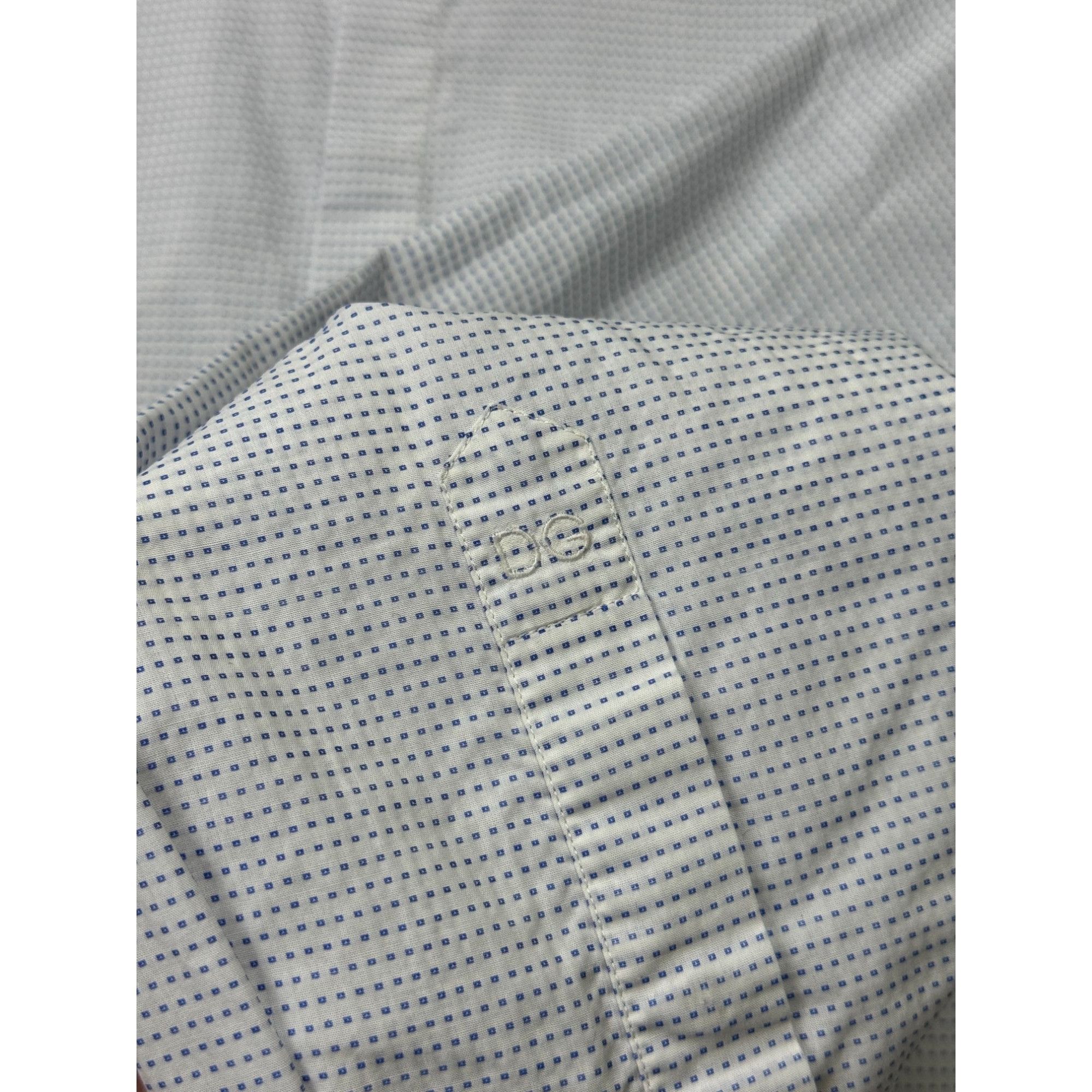 Dolce & Gabbana Dolce & Gabbana Gold Formal White Patterned Shirt (Y1275) Size US L / EU 52-54 / 3 - 11 Thumbnail