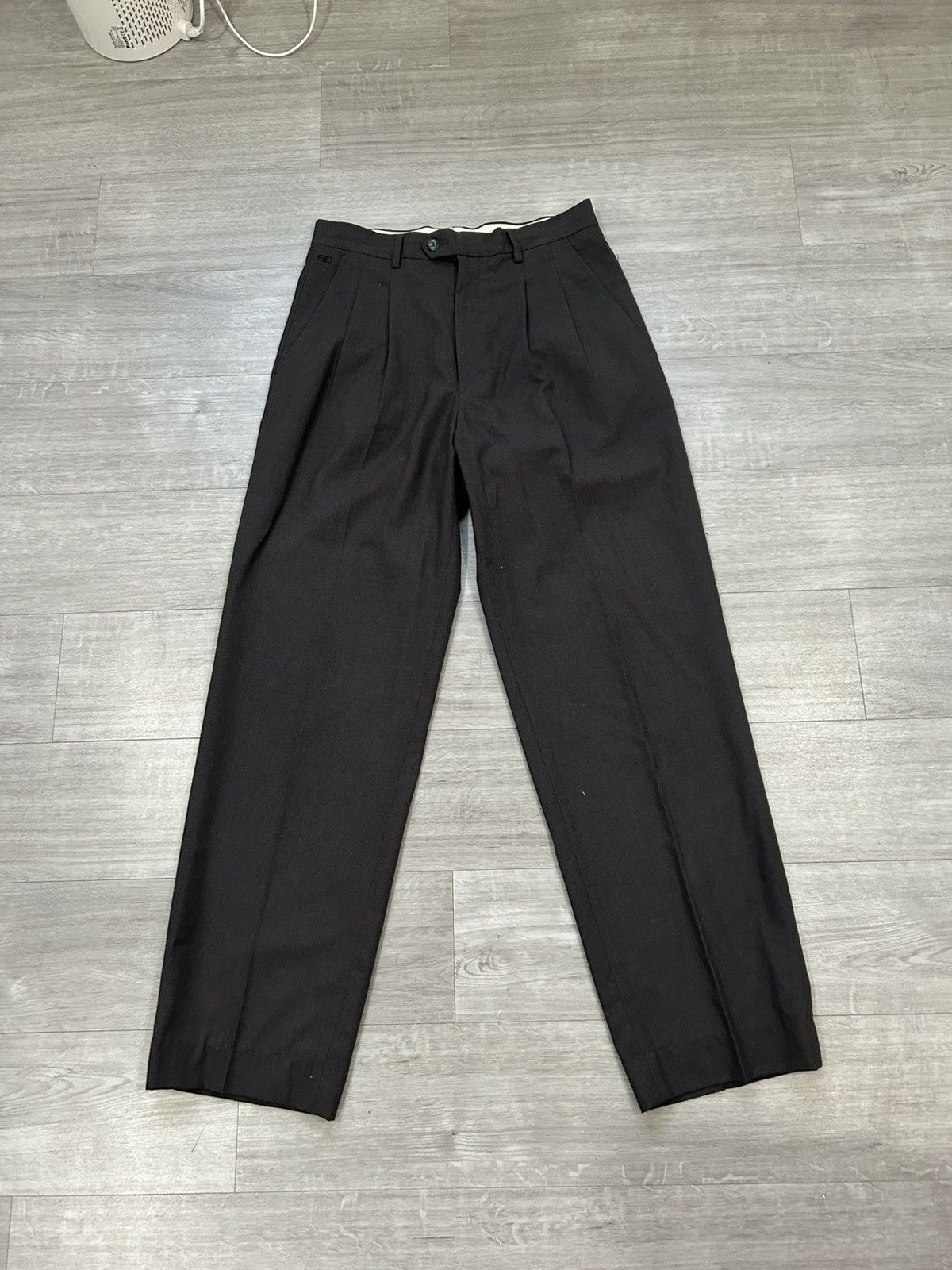 Balenciaga Brown Balenciaga Trousers Straight Leg Tailored Pants Size 46S - 1 Thumbnail