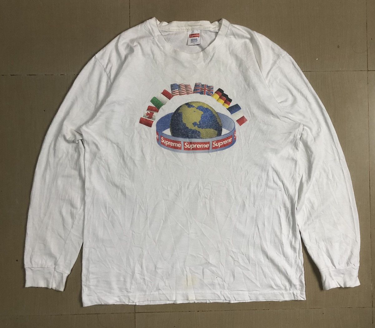 Supreme Worldwide Long Sleeve T-Shirt FW15 Adult