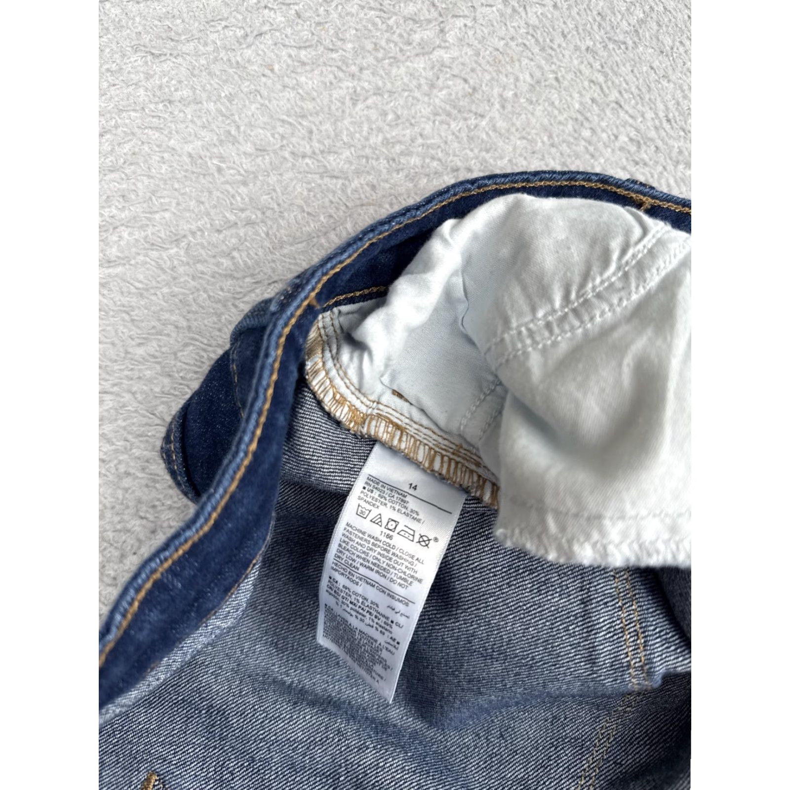 Old Navy Jeans Womens 14 Blue Mid Rise Bootcut Denim Stretch Pants Casual