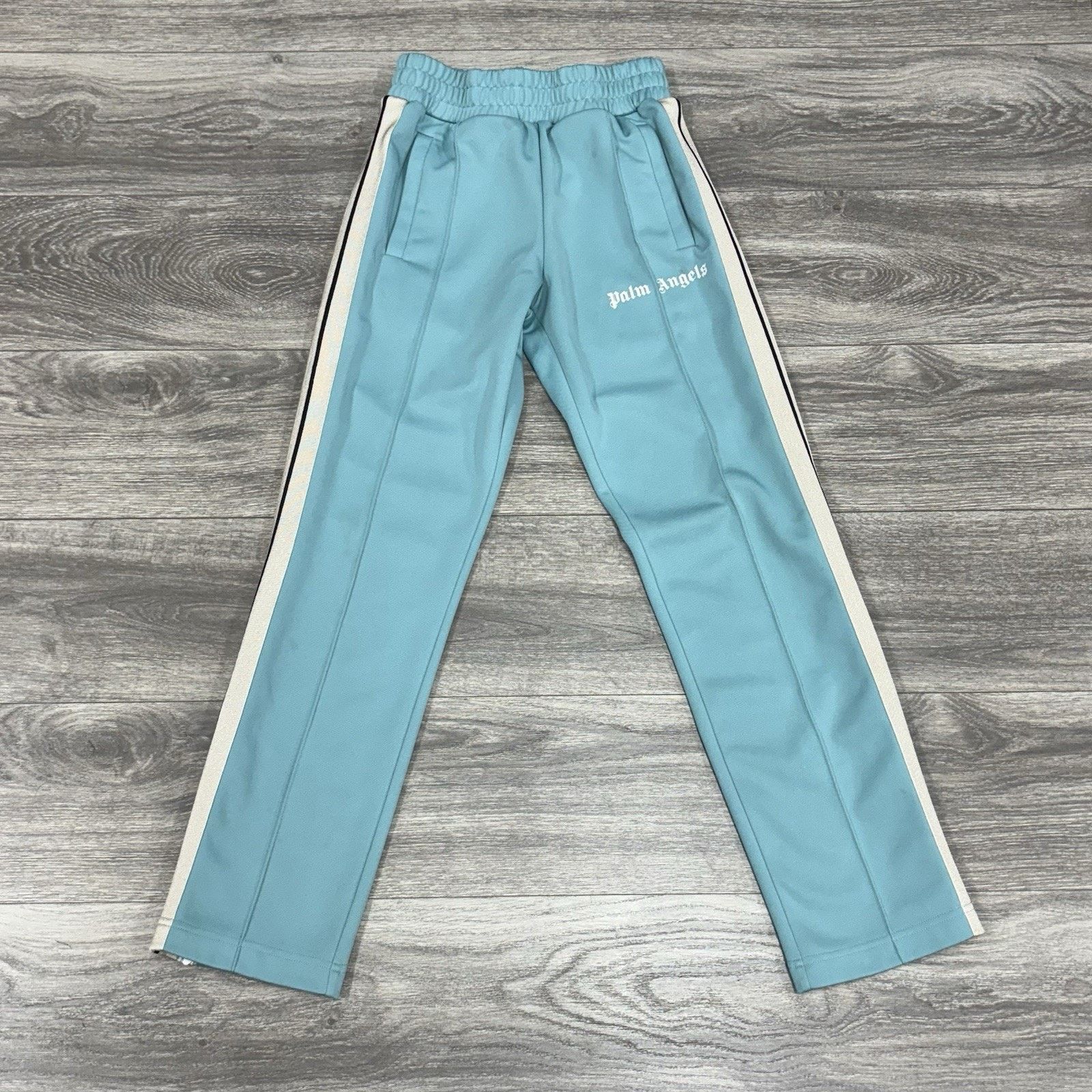 Palm Angels Palm Angels Classic Track Pants ' Light Blue Off White ' Size US 31 - 1 Thumbnail