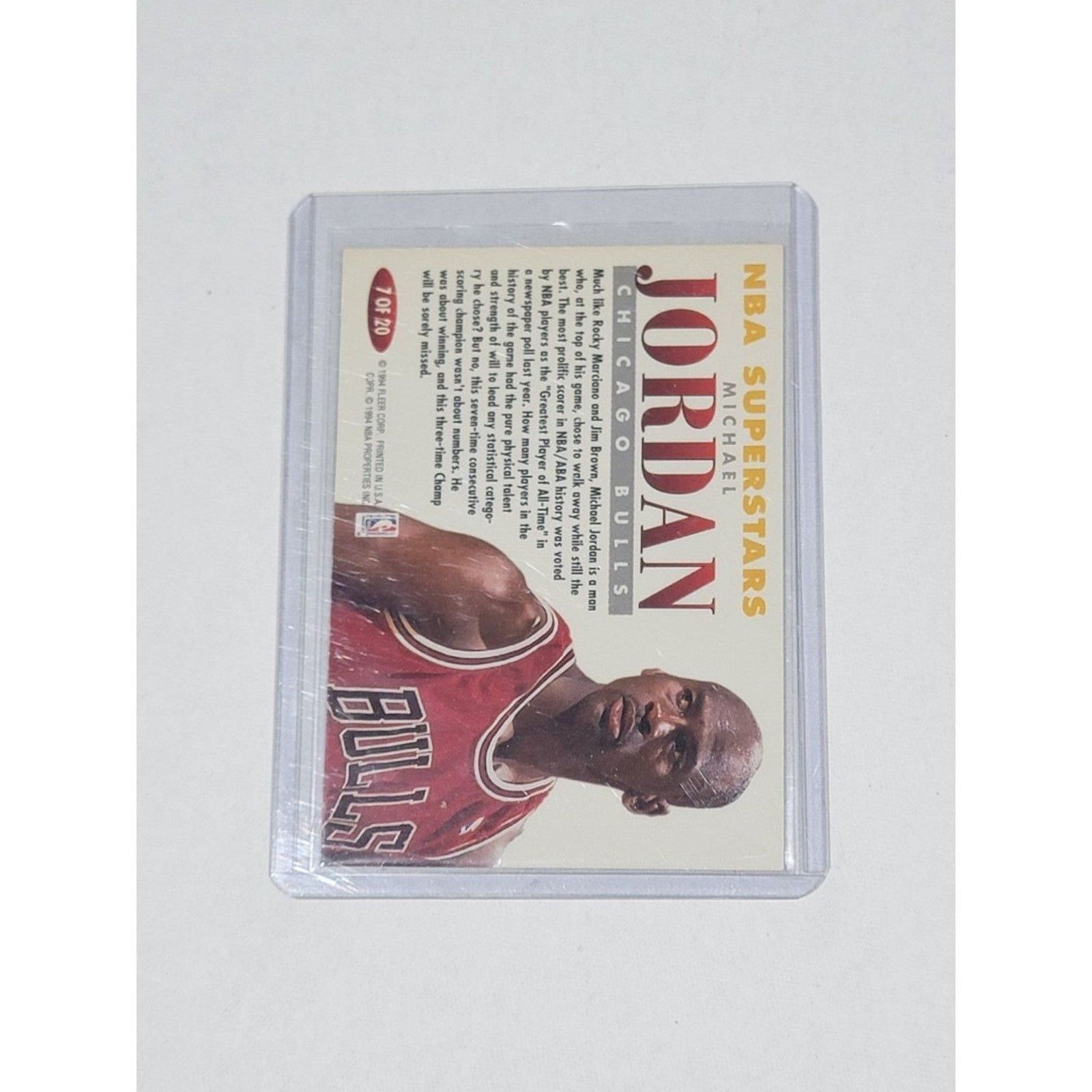 Other Michael Jordan 93–94 Fleer NBA Superstars Card #7 of 20 Size ONE SIZE - 2 Thumbnail