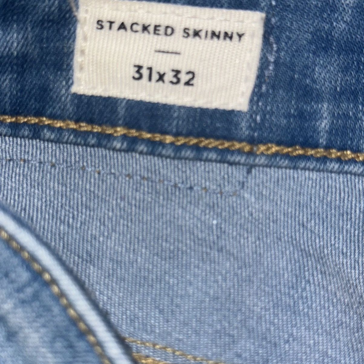 Pacsun PacSun light wash stacked skinny jeans Size US 31 - 9 Thumbnail