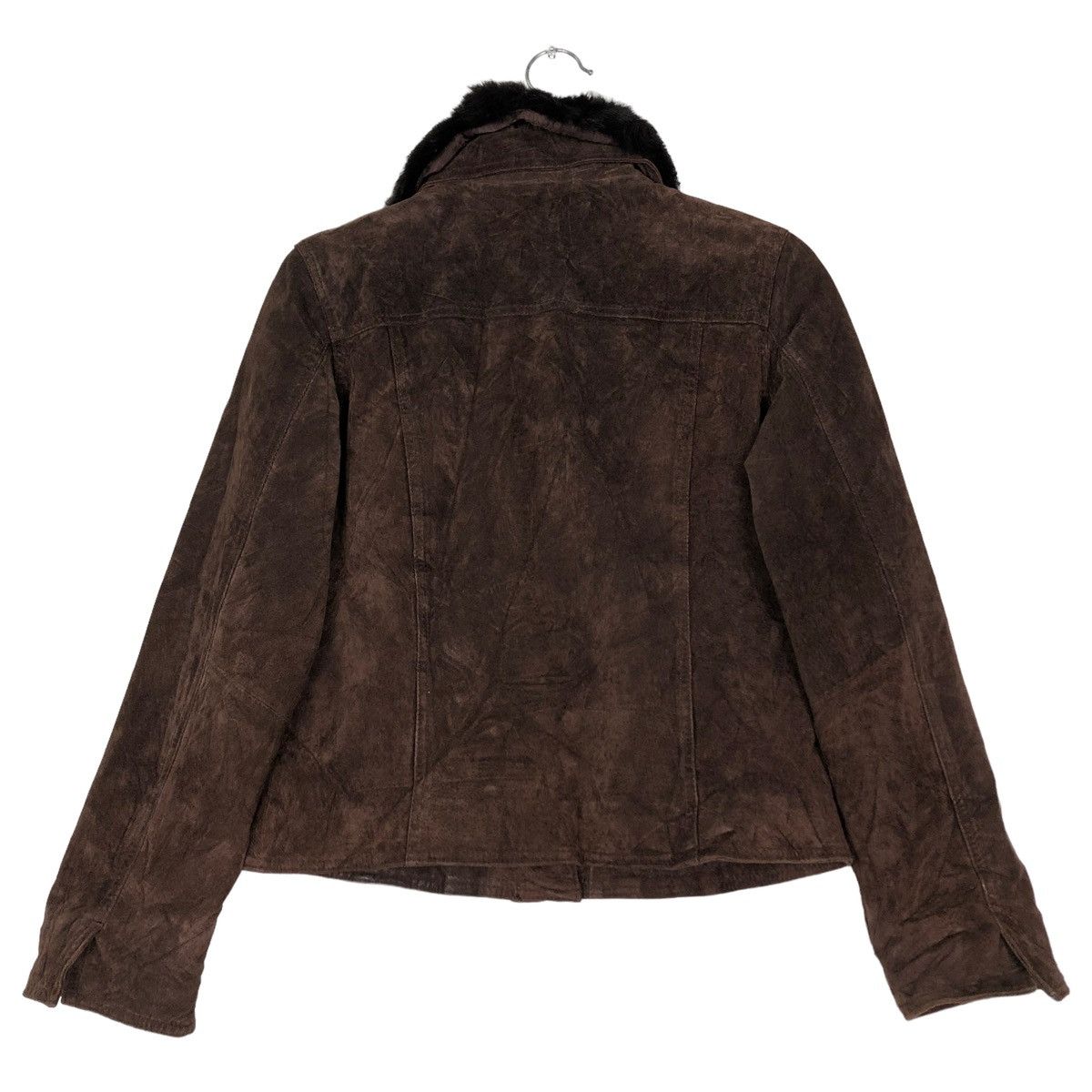 Japanese Brand VINTAGE CROPPED BIKER JACKET STYLE ME JAPAN MINK FUR COLLAR Size M / US 6-8 / IT 42-44 - 8 Thumbnail