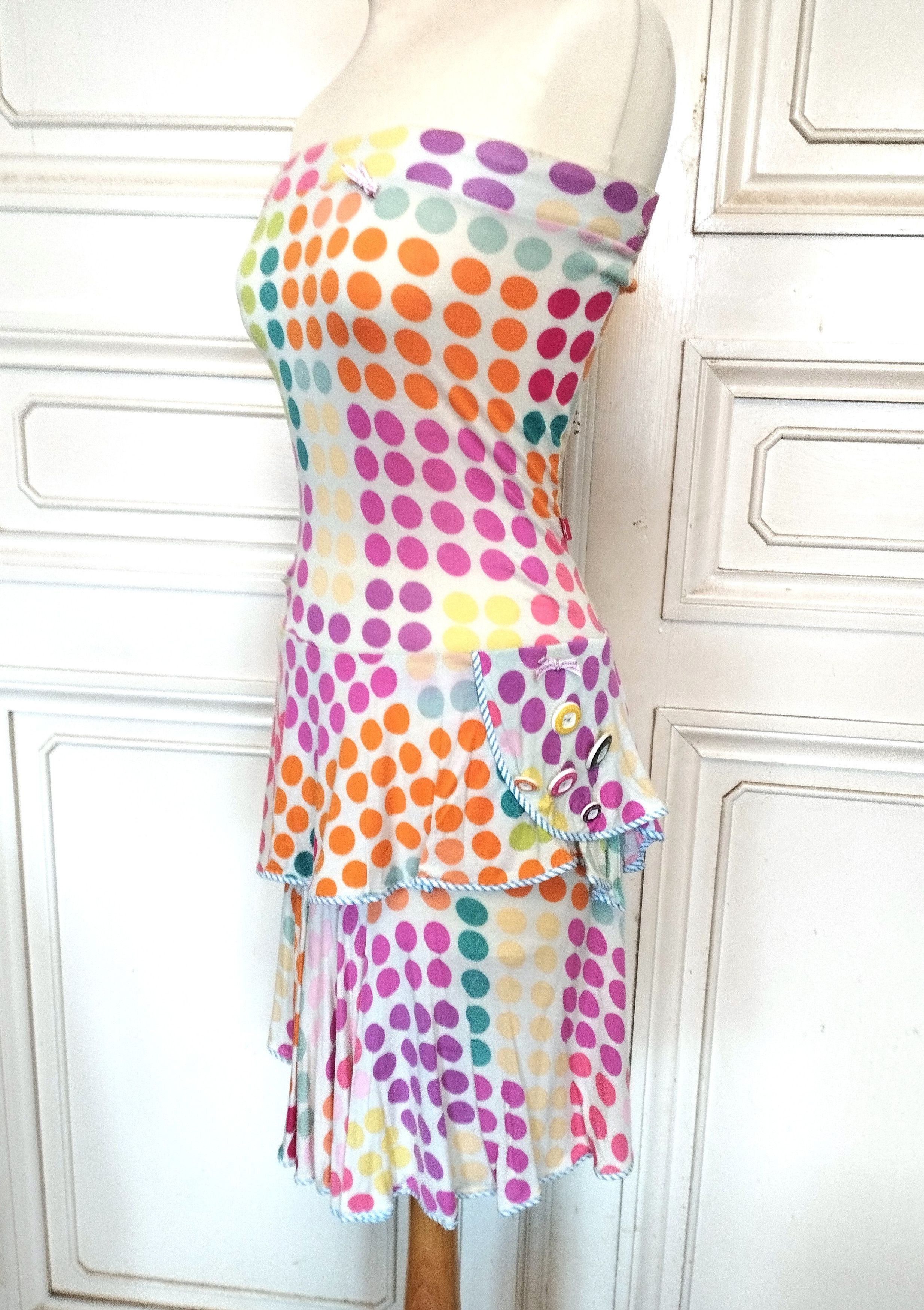 Christian Lacroix Christian Lacroix Robe Bustier Dotties TS/M Size M / US 6-8 / IT 42-44 - 2 Thumbnail