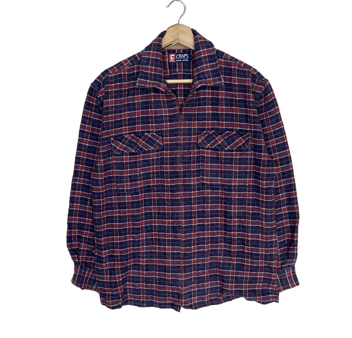 Chaps Ralph Lauren × Flannel × Ralph Lauren ☀️VINTAGES CHAPS RL WOOL TARTAN ZIPPER FLANNEL Size US M / EU 48-50 / 2 - 2 Thumbnail