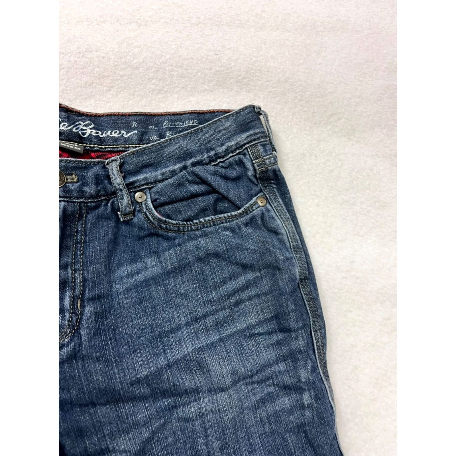 Eddie Bauer VINTAGE Eddie Bauer Womens Jeans Flannel-Lined Blues Straight 2 Womens Boys Girls Mens Not Applicable Size 26" / US 2 / IT 38 - 5 Thumbnail