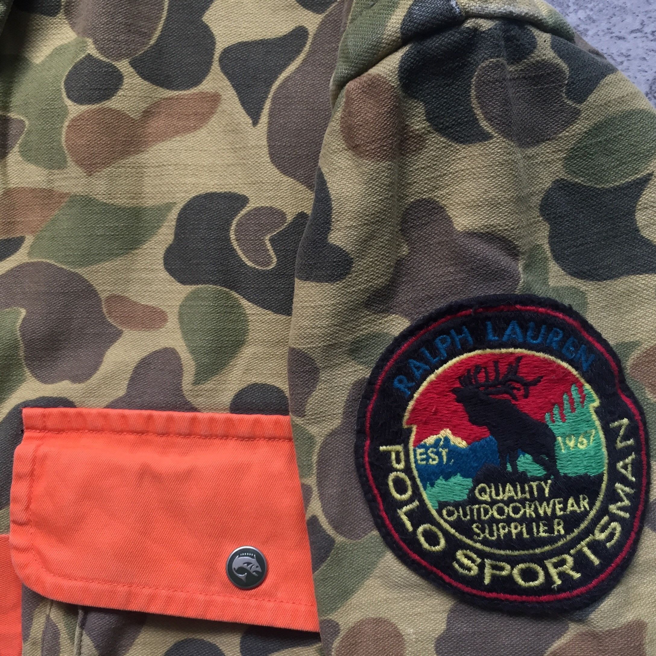 Polo Ralph Lauren 90s Polo RL Sportsman Camo Multipocket Outdoot Jacket Size US M / EU 48-50 / 2 - 5 Thumbnail