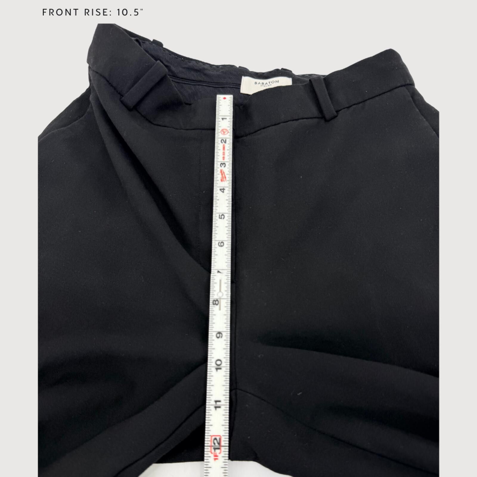 Other Aritzia Babaton Atelier Wide Leg Trouser Pants Black 4 Size 27" / US 4 / IT 40 - 6 Thumbnail