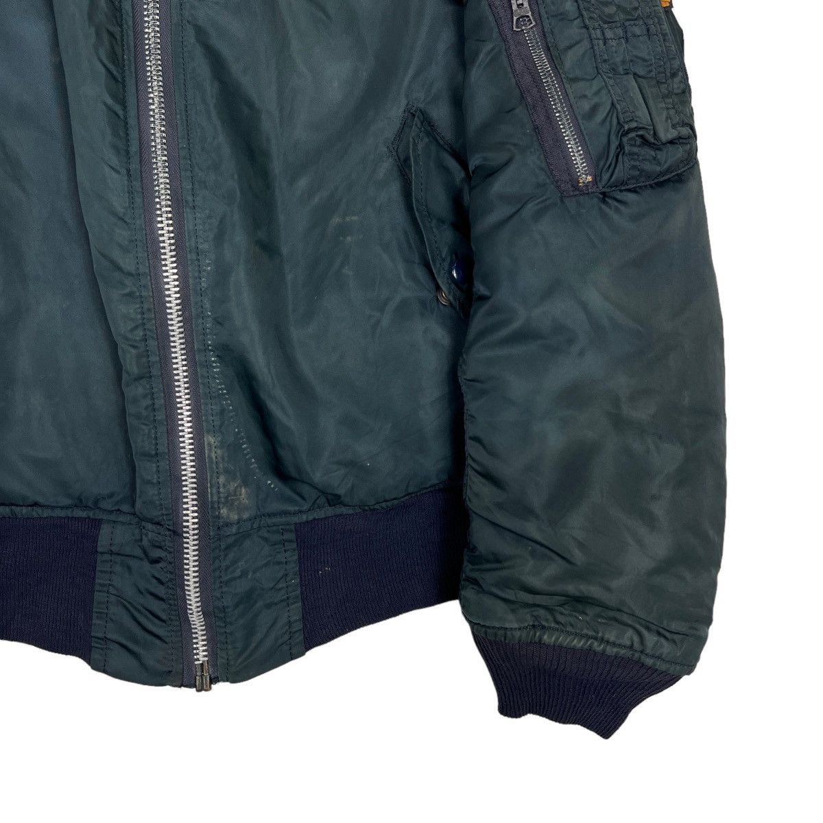Alpha Industries 🔥 VINTAGE MA-1 ALPHA INDUSTRIES BOMBER JACKET MADE IN USA Size US L / EU 52-54 / 3 - 5 Thumbnail