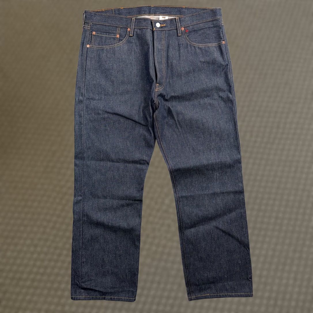 Levi's VINTAGE Levi's 501 Jeans Men 40x30 Black Dark Wash Straight Leg Deadstock Y2K 90s USA Size US 40 / EU 56 - 1 Thumbnail