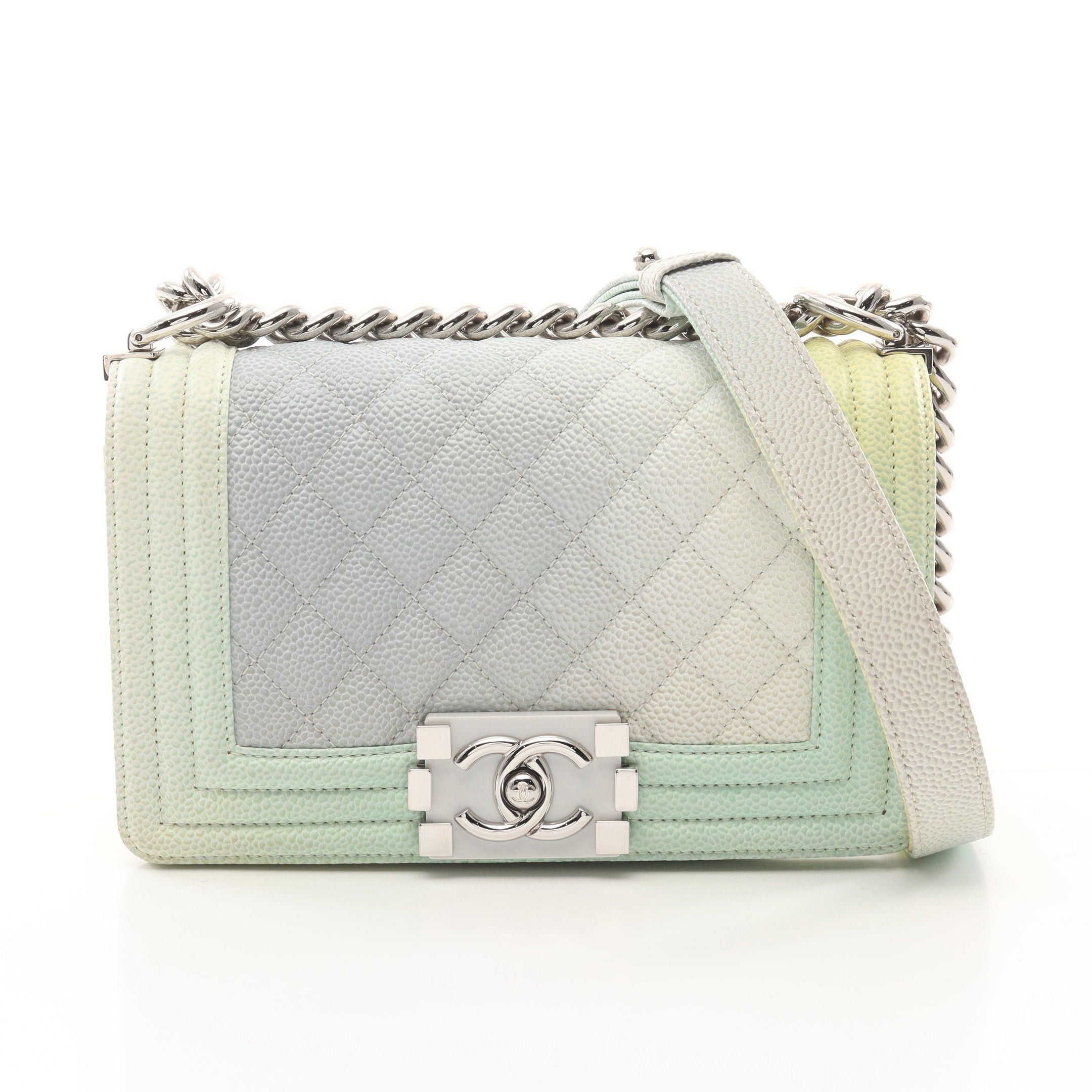 Chanel Chanel Boy Chanel Small Chain Shoulder Bag Gradation Caviar Skin Multicolor Silver Hardware Size ONE SIZE - 1 Thumbnail