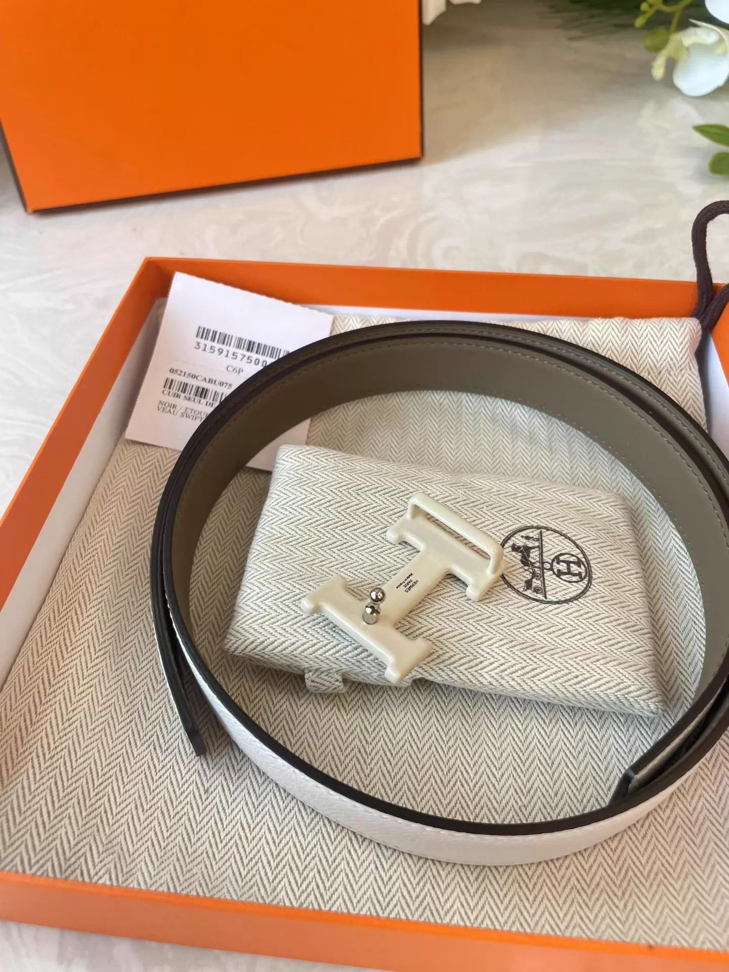 Hermes Hermès Reversible Belt 70 Z Stamp Mint Size ONE SIZE - 3 Thumbnail
