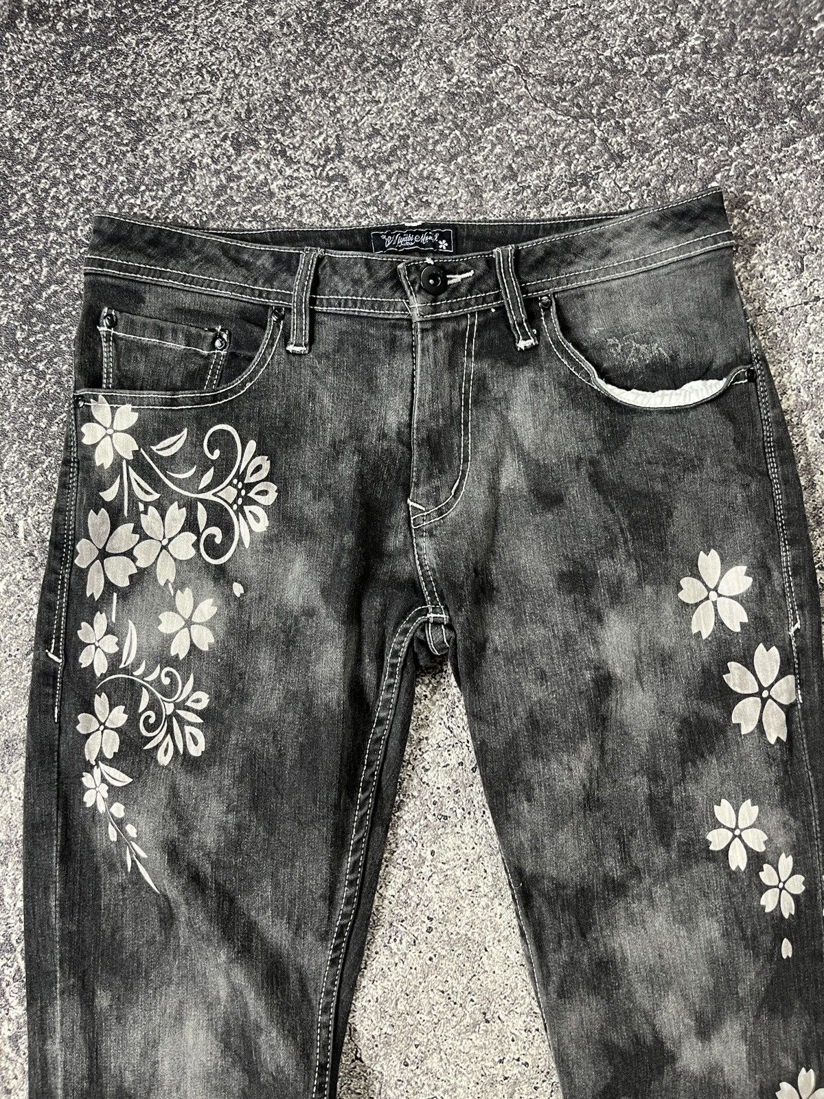 Japanese Brand Miyabi musubi buckle denim tatto Size US 30 / EU 46 - 2 Thumbnail