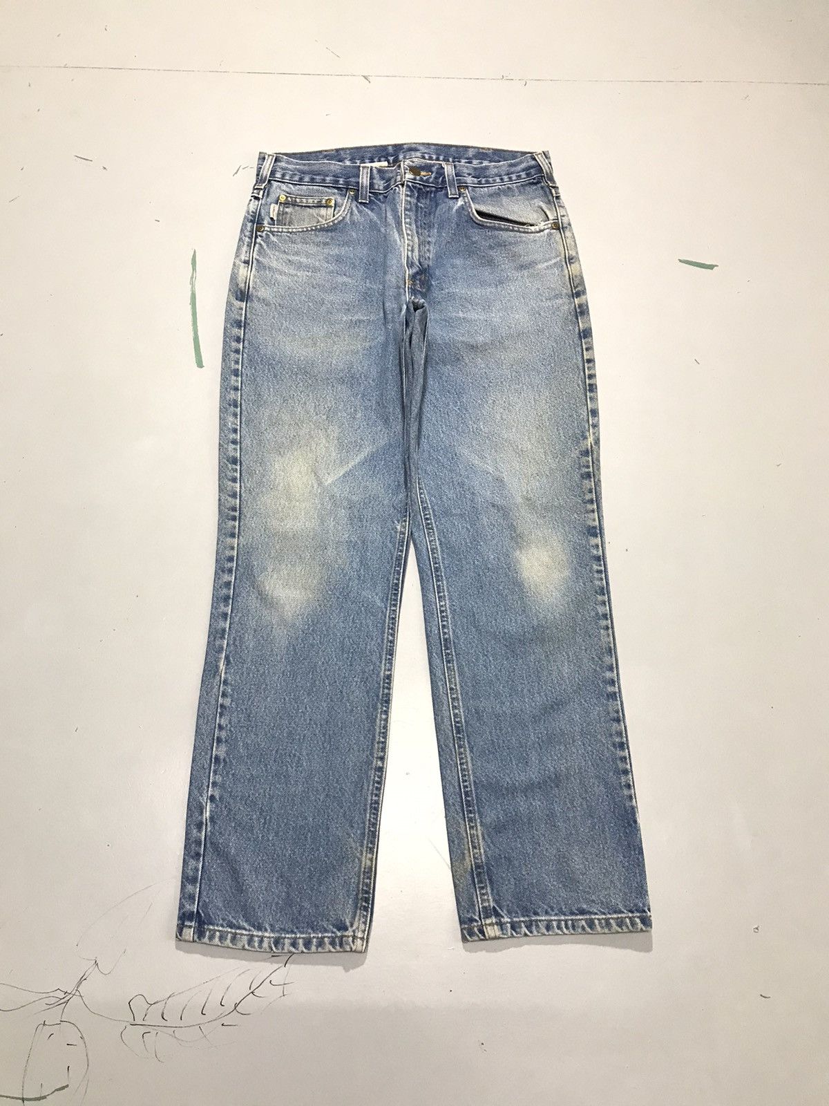 Carhartt Vintage Carhartt B18 DST denim Size US 32 / EU 48 - 1 Thumbnail