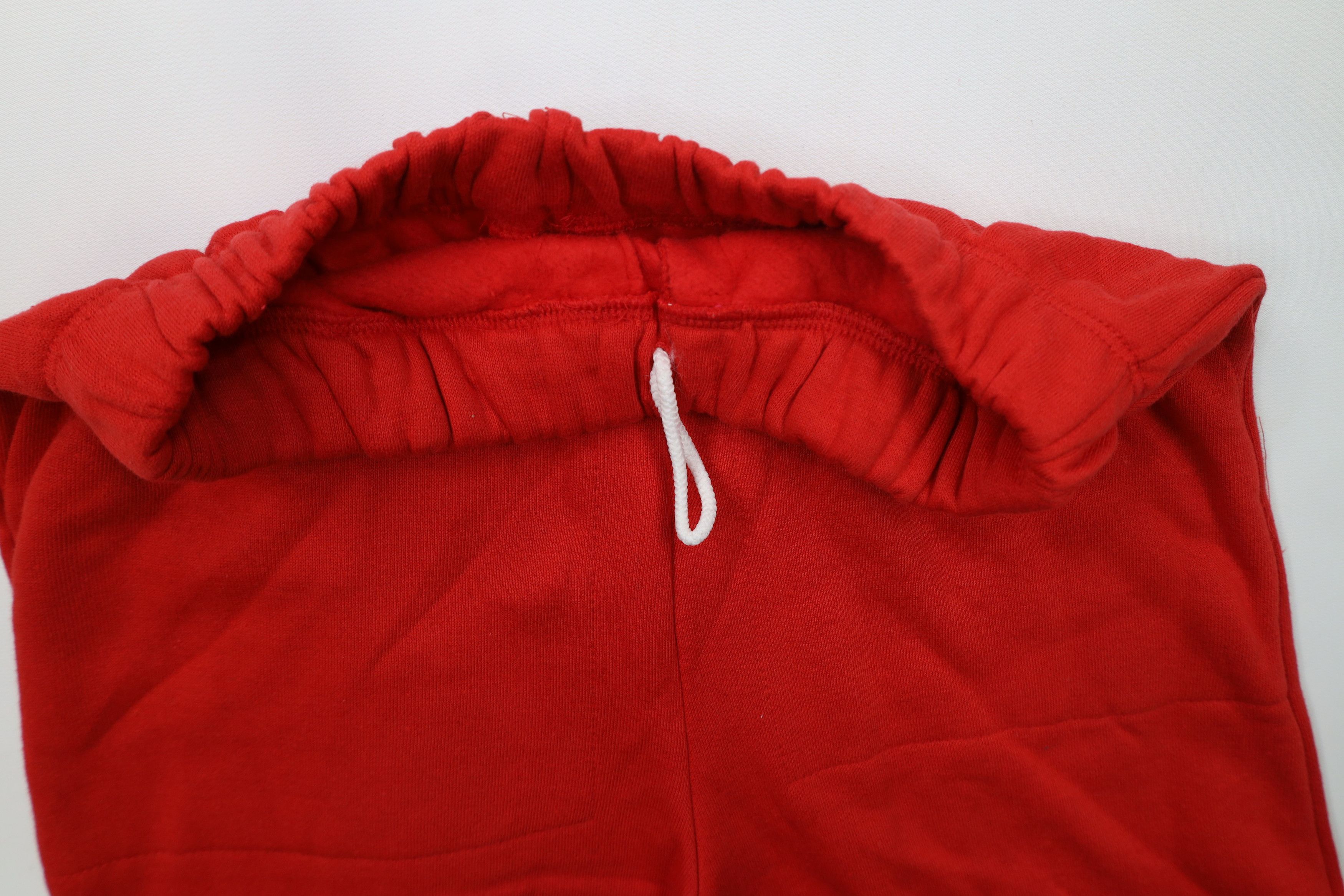 Vintage Deadstock Vintage 90s Streetwear Sweatpants Joggers Red USA Size US 34 / EU 50 - 6 Thumbnail