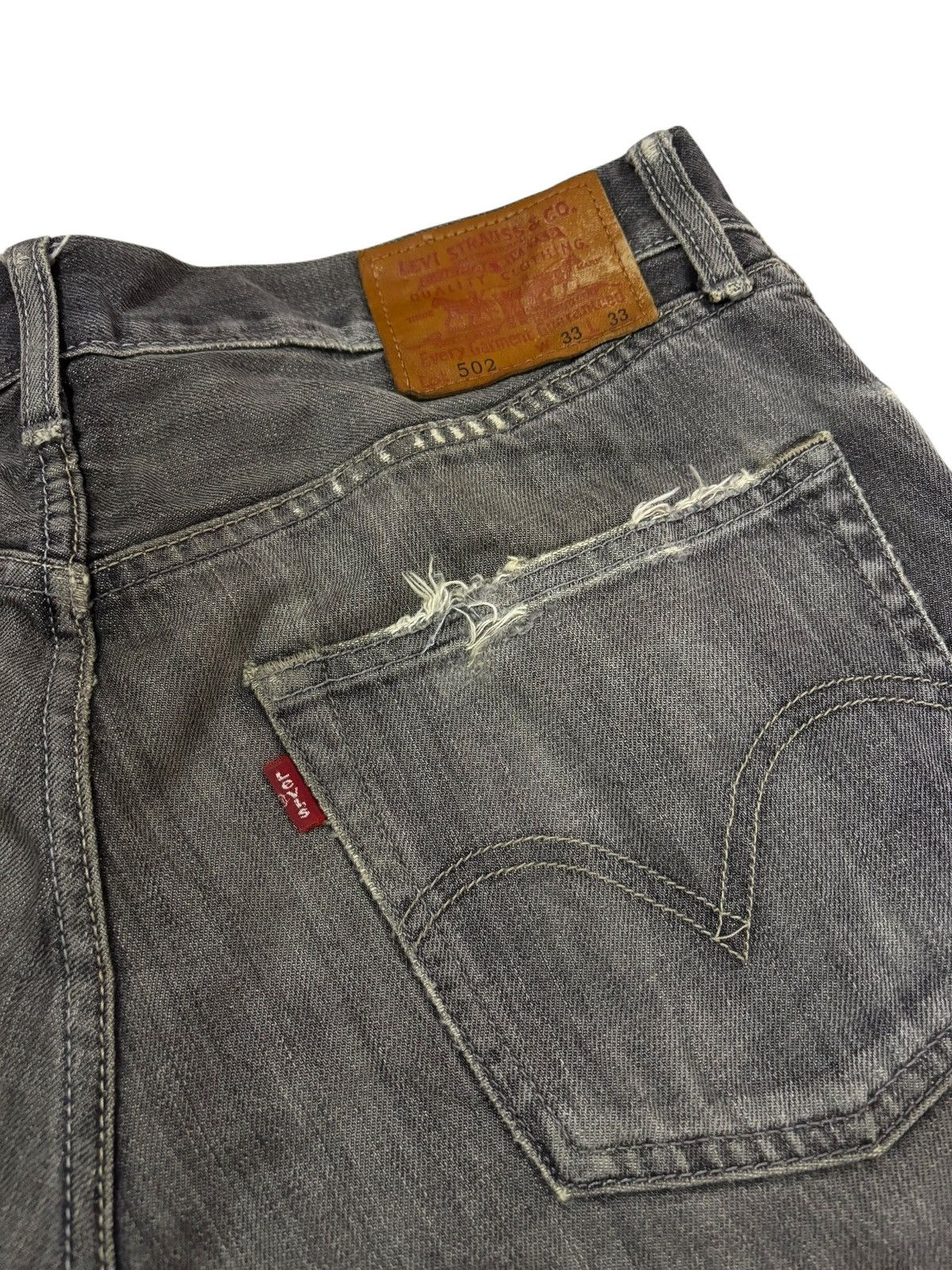 Levi's Vtg Y2k Levis 502 Distressed Jeans Size US 34 / EU 50 - 7 Thumbnail