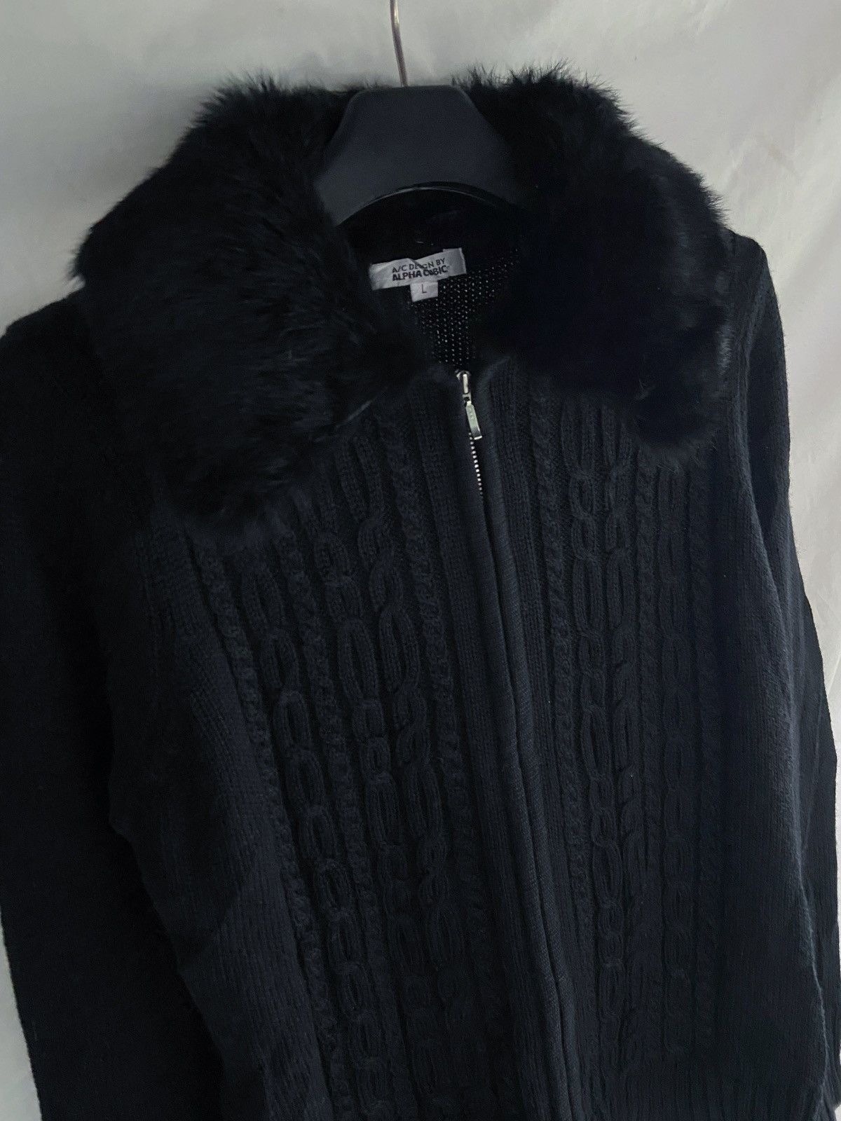 Japanese Brand ALPHA CUBIC ZIP KNIT FUR STYLE Size US S / EU 44-46 / 1 - 6 Thumbnail