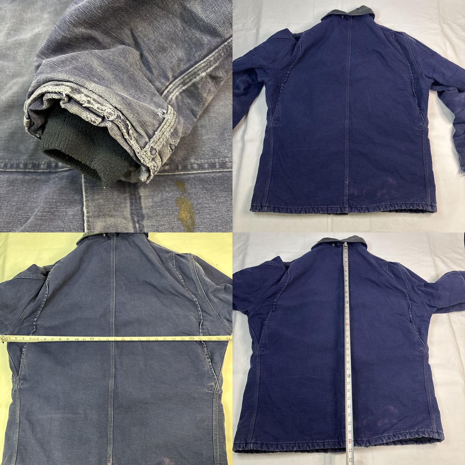 Carhartt VINTAGE Carhartt Union Made Canvas Duck Work Jacket XXL Blue Distressed 90s Classic Outdoor Farm Work Men C26BLU Size US XXL / EU 58 / 5 - 8 Thumbnail