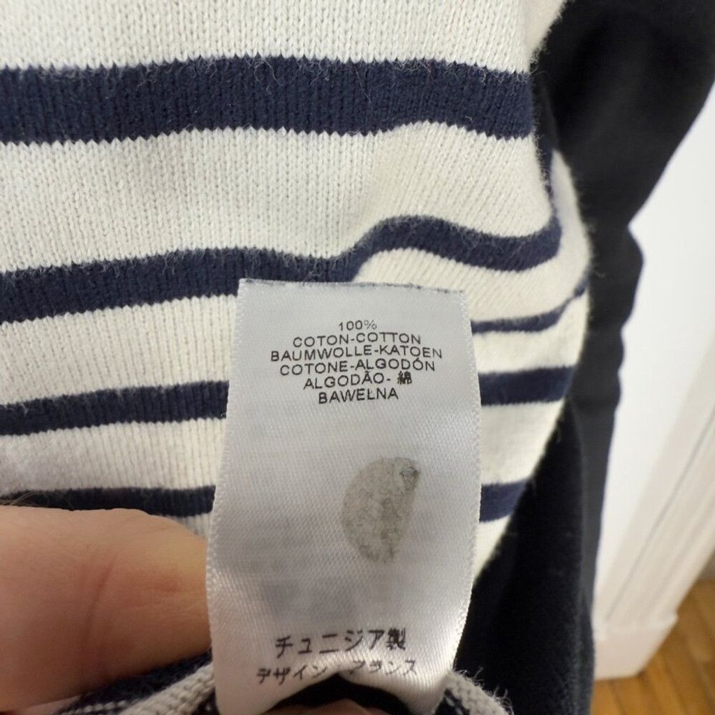Petit Bateau PETIT BATEAU Navy Black Jumper Mini Midi Coastal Dress Sz S Size S / US 4 / IT 40 - 7 Thumbnail