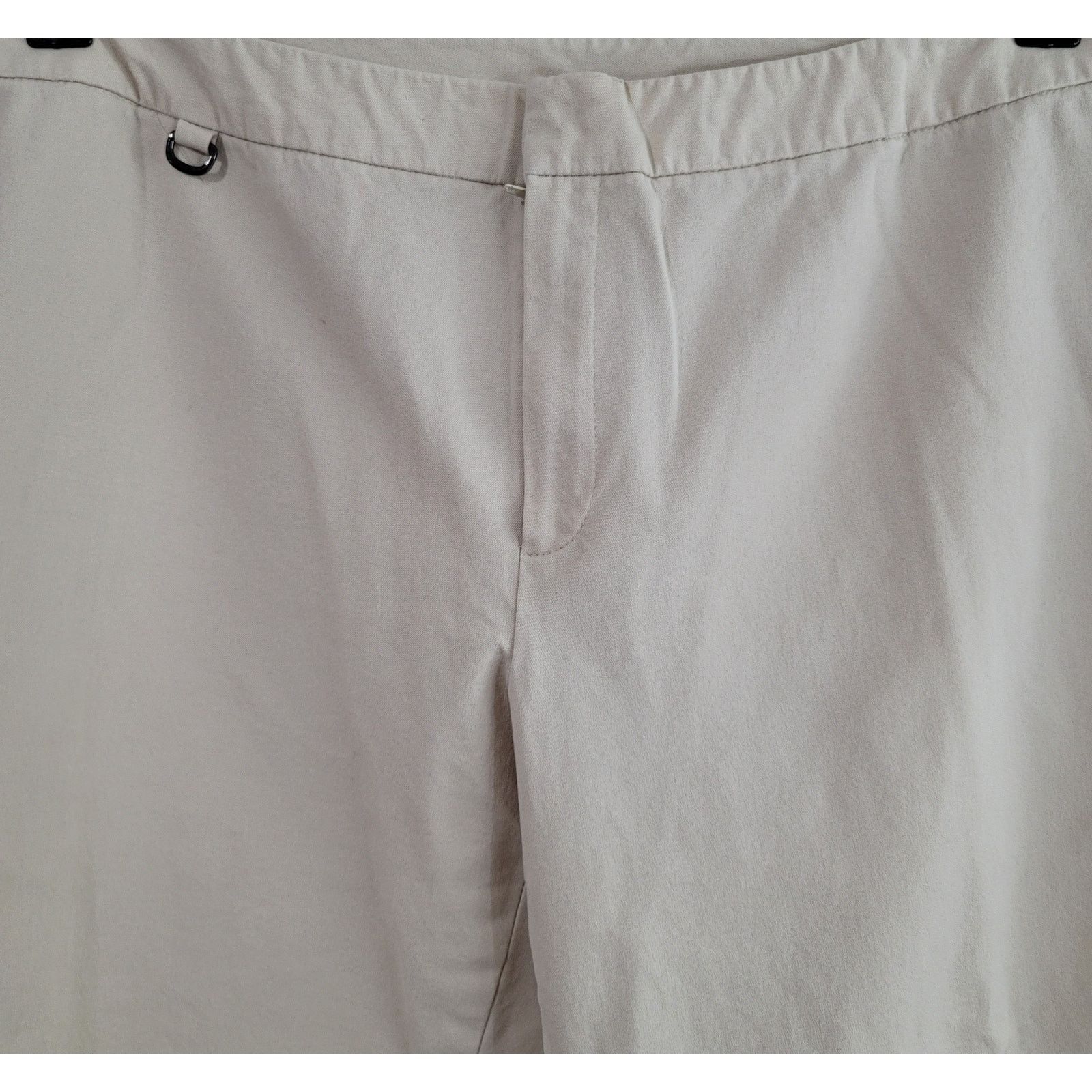 Other Dana Buchman Beige Tan Flat Front Ankle Pants16 Cuffed Hem Size 38" / US 16 / IT 52 - 2 Thumbnail