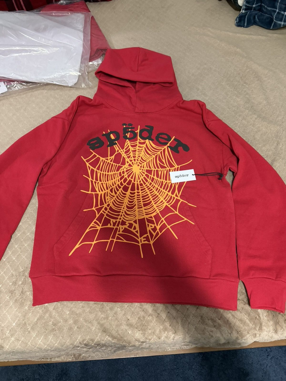 Sp5der SP5DER RED OG WEB V2 HOODIE Size US L / EU 52-54 / 3 - 1 Thumbnail