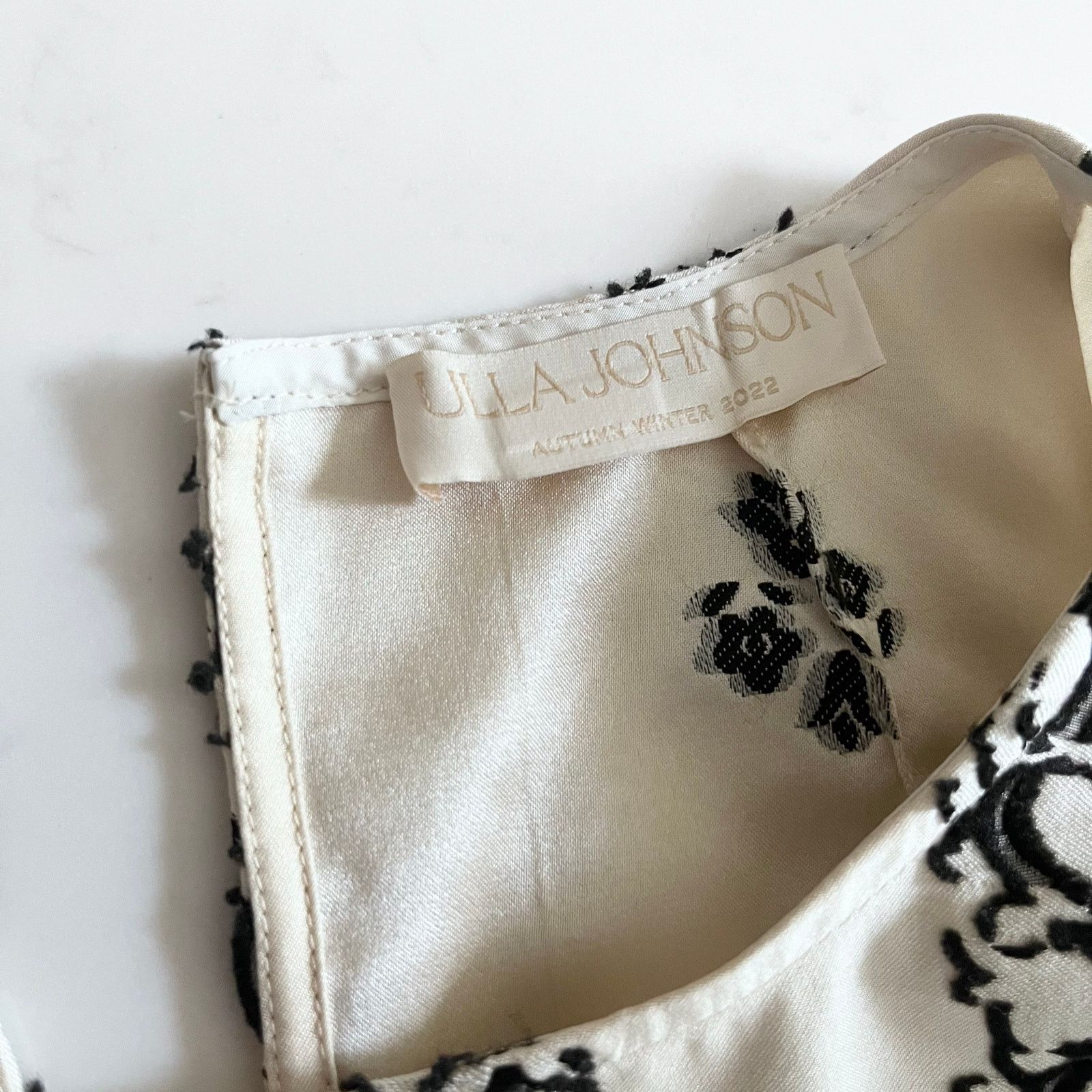 Ulla Johnson Ulla Johnson Layla Silk Floral Embroidered Ivory Blouse Size M / US 6-8 / IT 42-44 - 4 Thumbnail