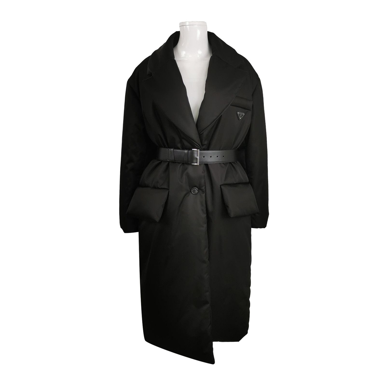 Prada Prada Logo Plaque Belted Puffer Coat Size 40 Size S / US 4 / IT 40 - 1 Thumbnail