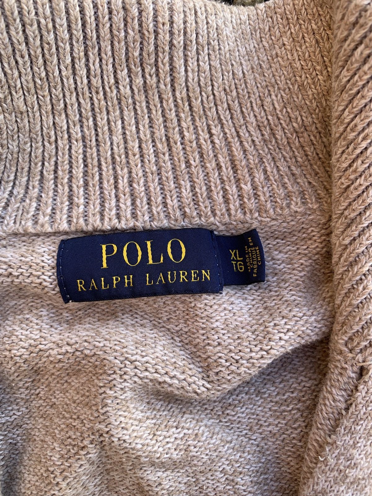 Polo Ralph Lauren Polo Ralph Lauren Heavy Knit 1/4 Zip Pullover Sweater Size US XL / EU 56 / 4 - 4 Thumbnail