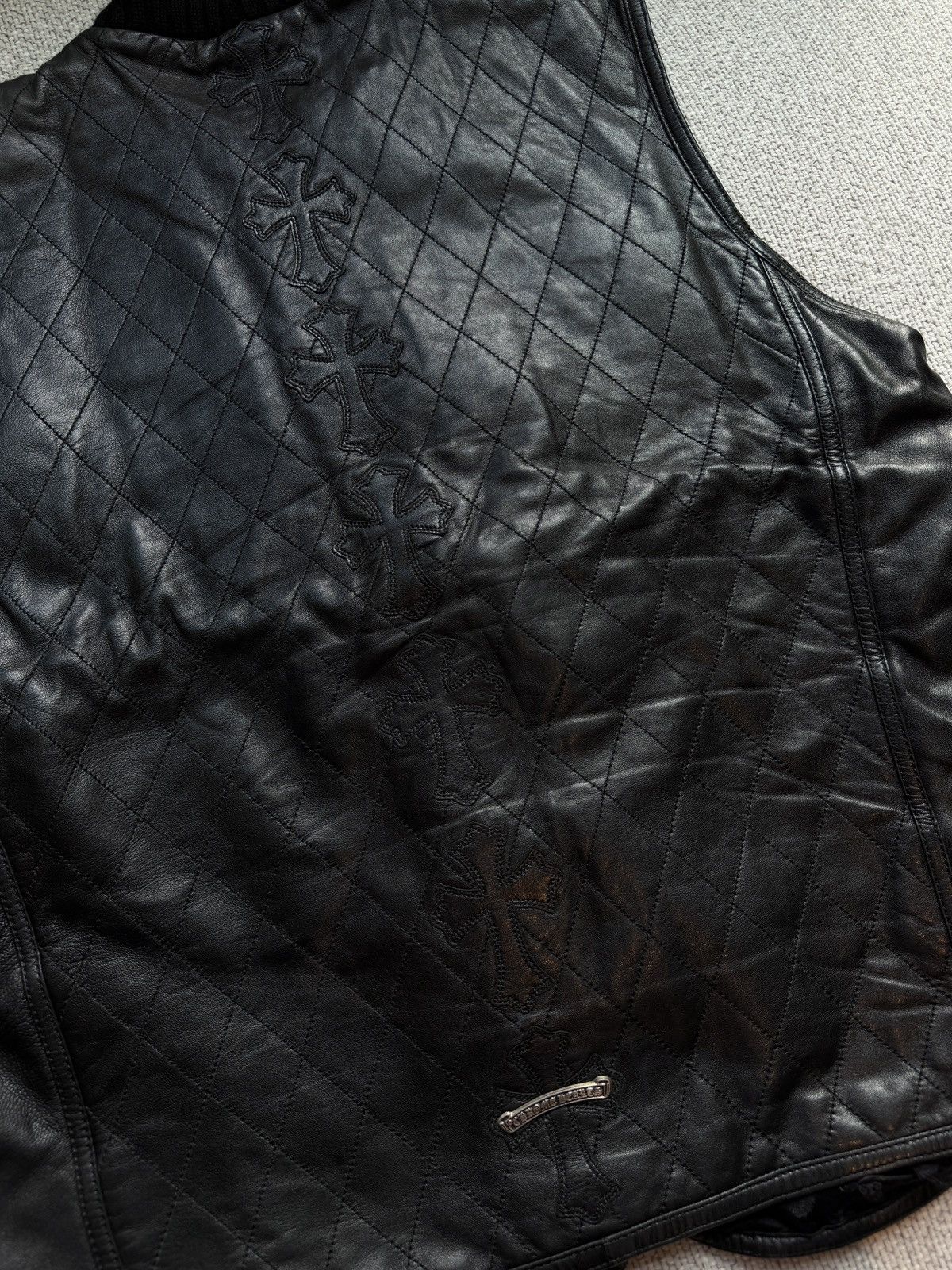 Chrome Hearts Chrome Hearts Leather Papa Vest Black Size US M / EU 48-50 / 2 - 4 Thumbnail