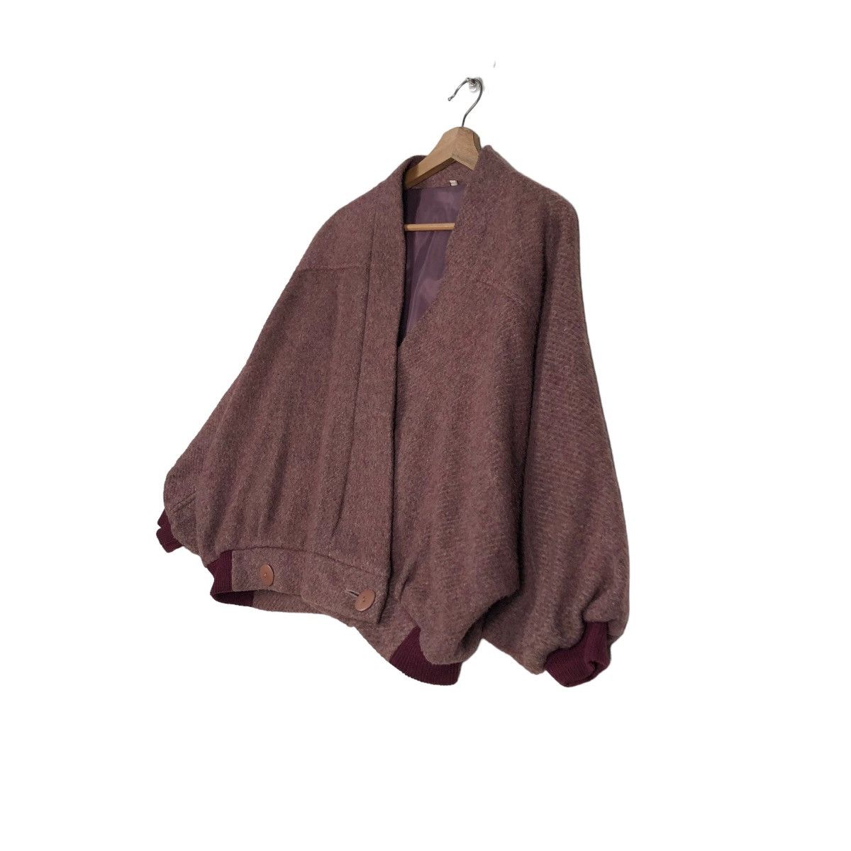Japanese Brand VINTAGE WOOL BOMBER JACKET DOUBLE BREAST ISSEY MIYAKE JAPAN Size US M / EU 48-50 / 2 - 7 Thumbnail