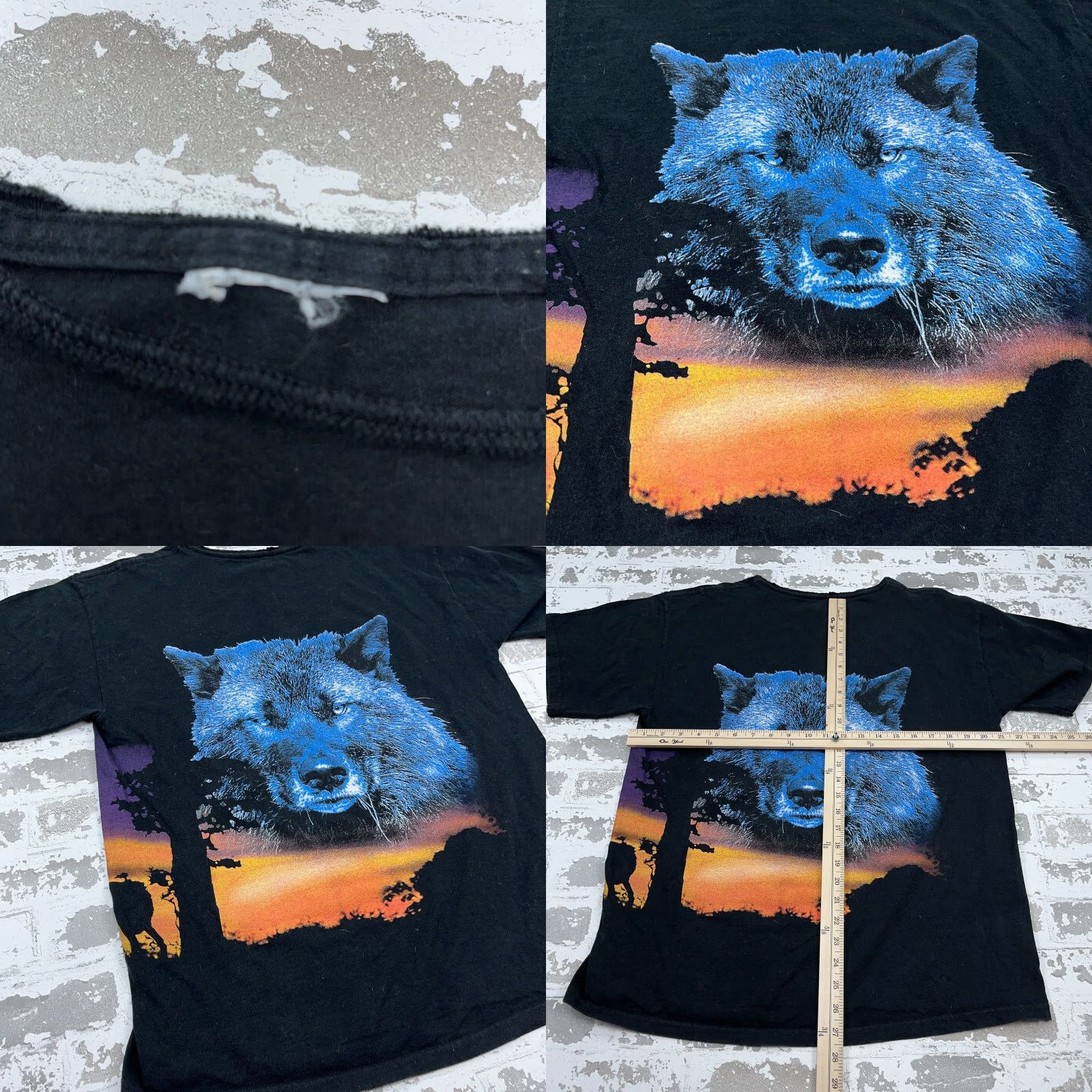 Vintage VINTAGE Nature Shirt Men Large Black Tee All Over Wrap Around 90s Cry Of Wild Size US L / EU 52-54 / 3 - 8 Thumbnail